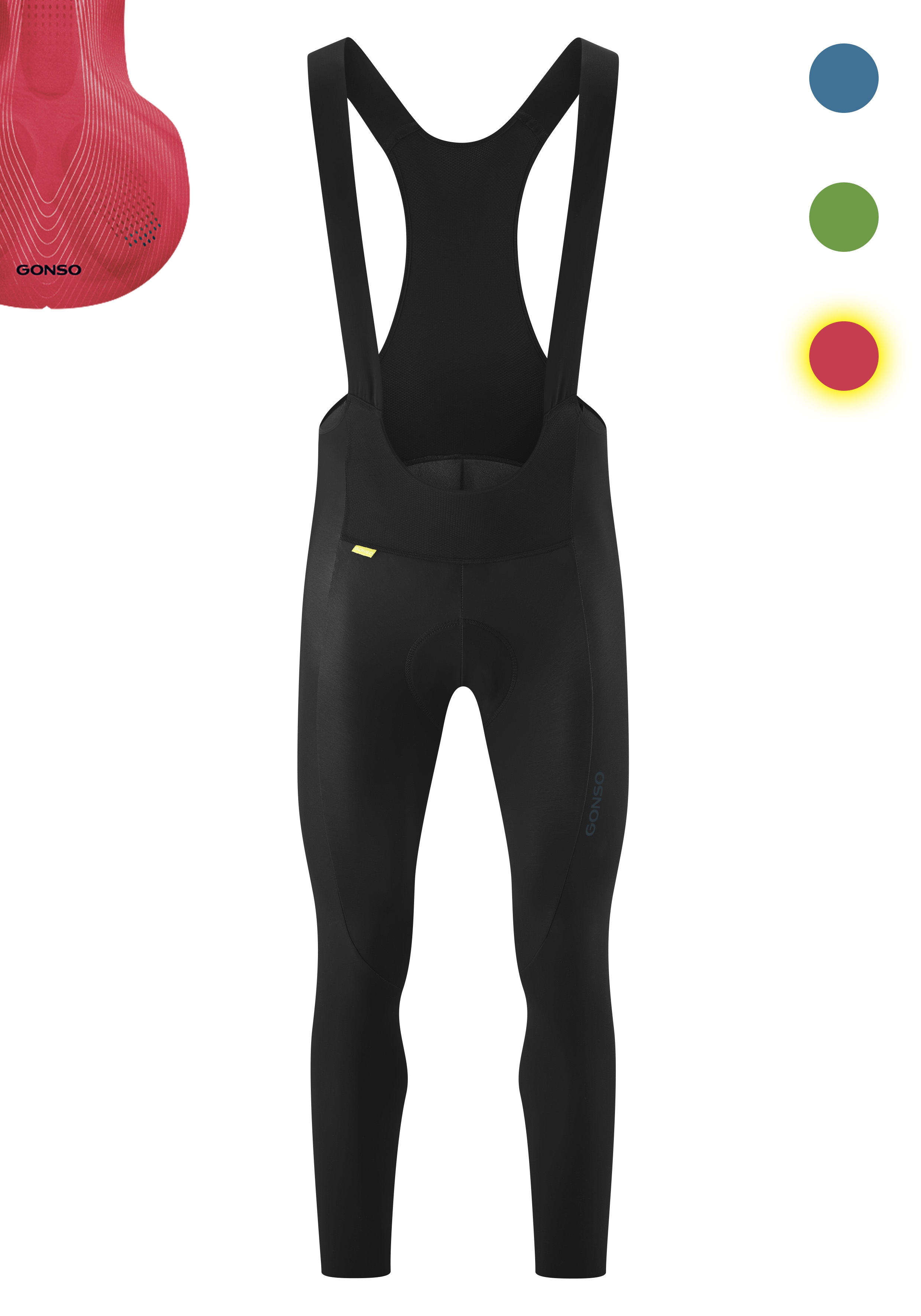 Gonso Fahrradhose "Sitivo Ti Bib M" Herren Radhose, Radlerhose mit speziellem Sitzpolster, Tight Fit