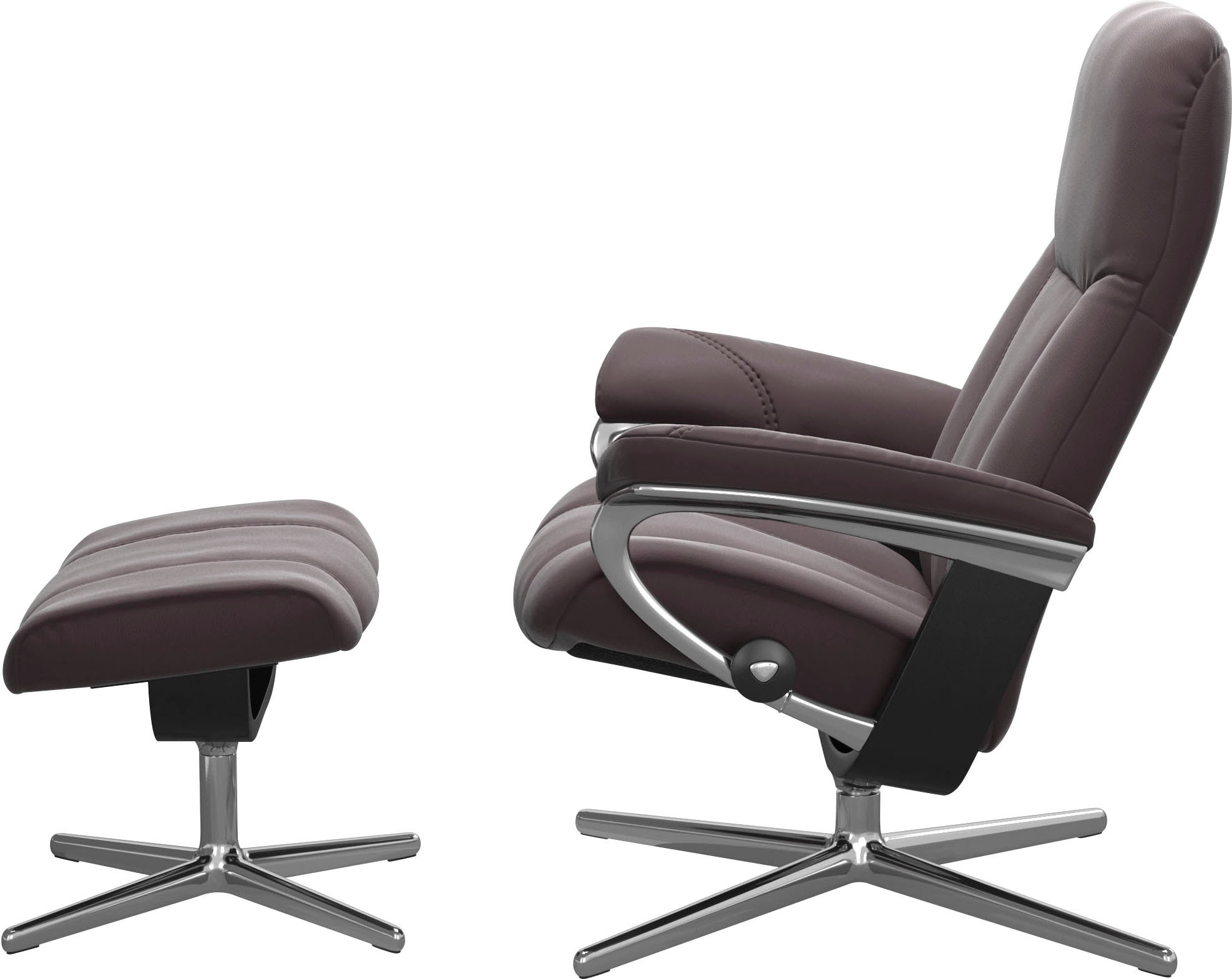 Stressless® Fußhocker »Consul«, mit Cross Base, Größe S, M & L, Holzakzent Schwarz