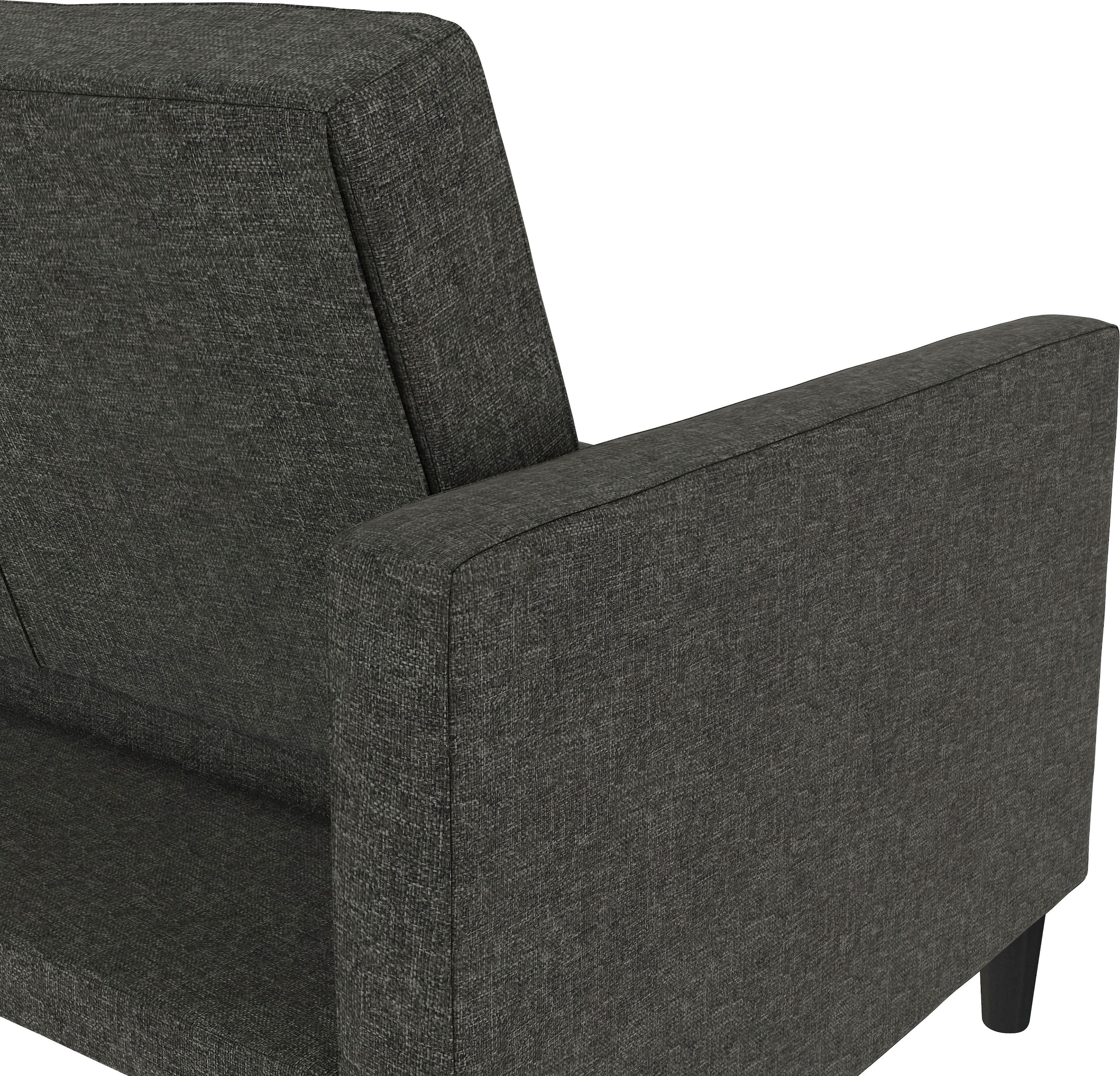 Dorel Home 3-Sitzer »Presley«, Sofa mit Bett-Funktion und verstellbarer Rückenlehne