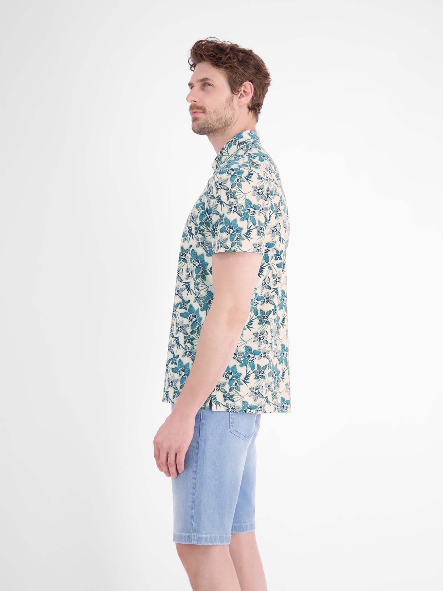LERROS Poloshirt »Sommerliches Poloshirt mit angesagtem, floralem Printmuster«