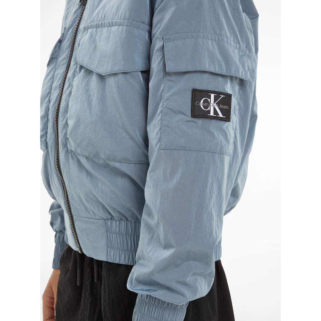 Calvin Klein Jeans Bomberjacke »STRUCTURED NYLON ZIPPED BOMBER«