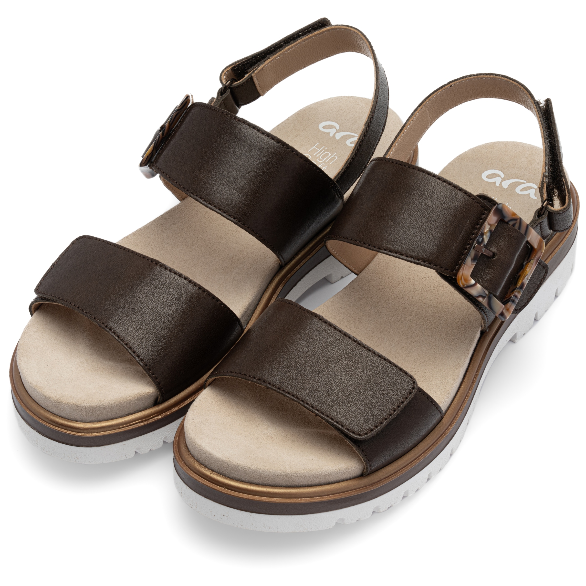 Ara Keilsandalette »MALAGA«  Keilabsatz, Plateau, Riemchensandalette in bequemer Weite G (= weit)