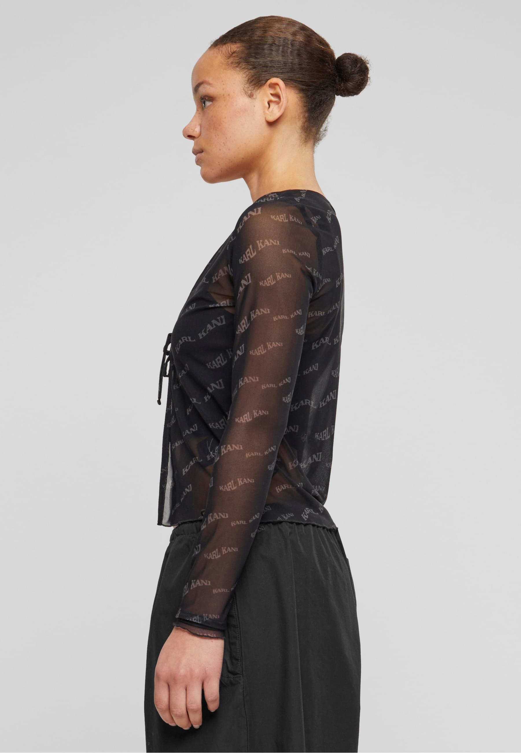Karl Kani Longsleeve »Karl Kani Damen KW242-008-2 Chest Signature Front Tie LS«, (1 tlg.)