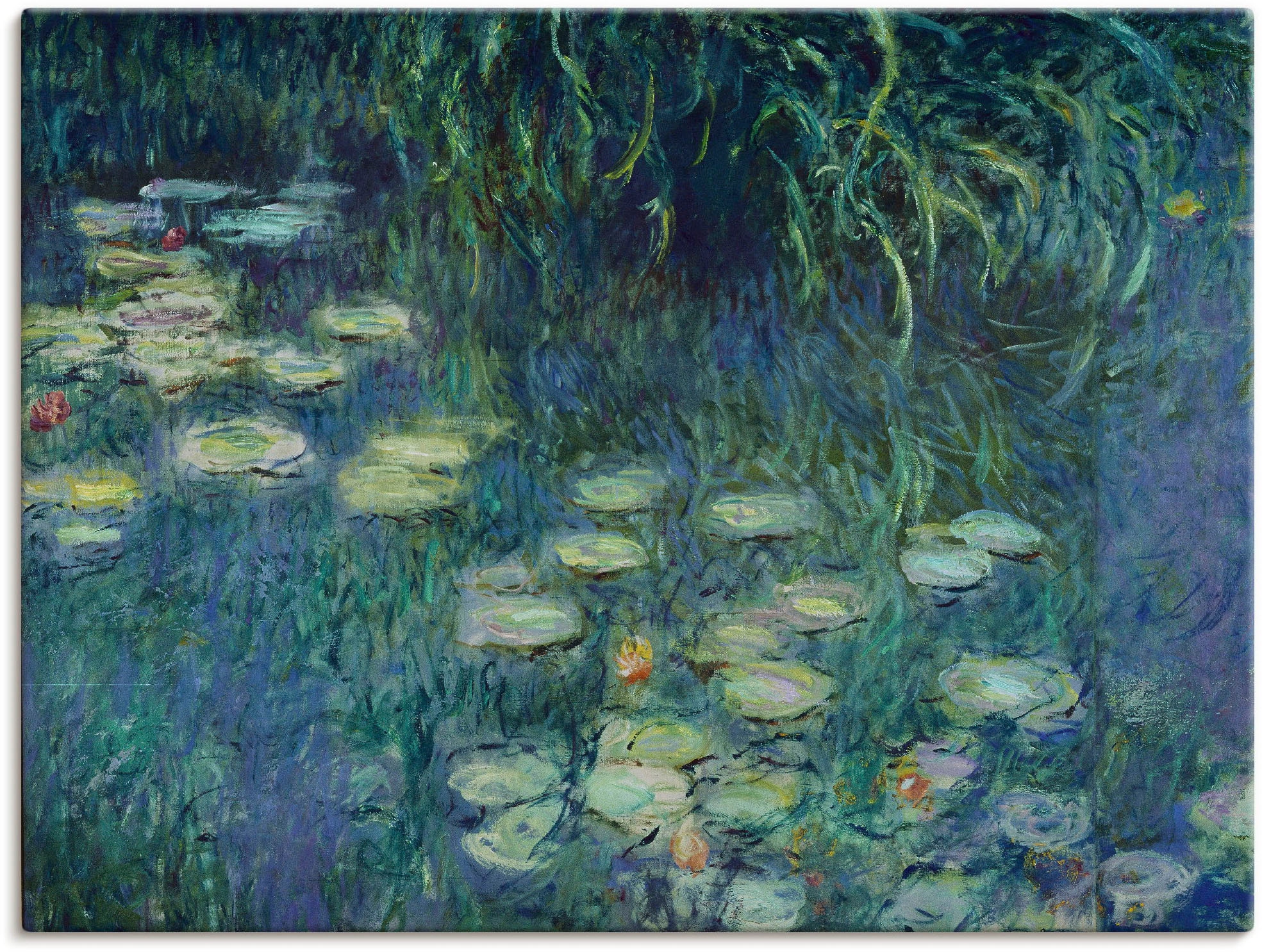 Artland Leinwandbild "Teil Seerosenbild Musée de lOrangerie" 1 Stk. tlg. au günstig online kaufen