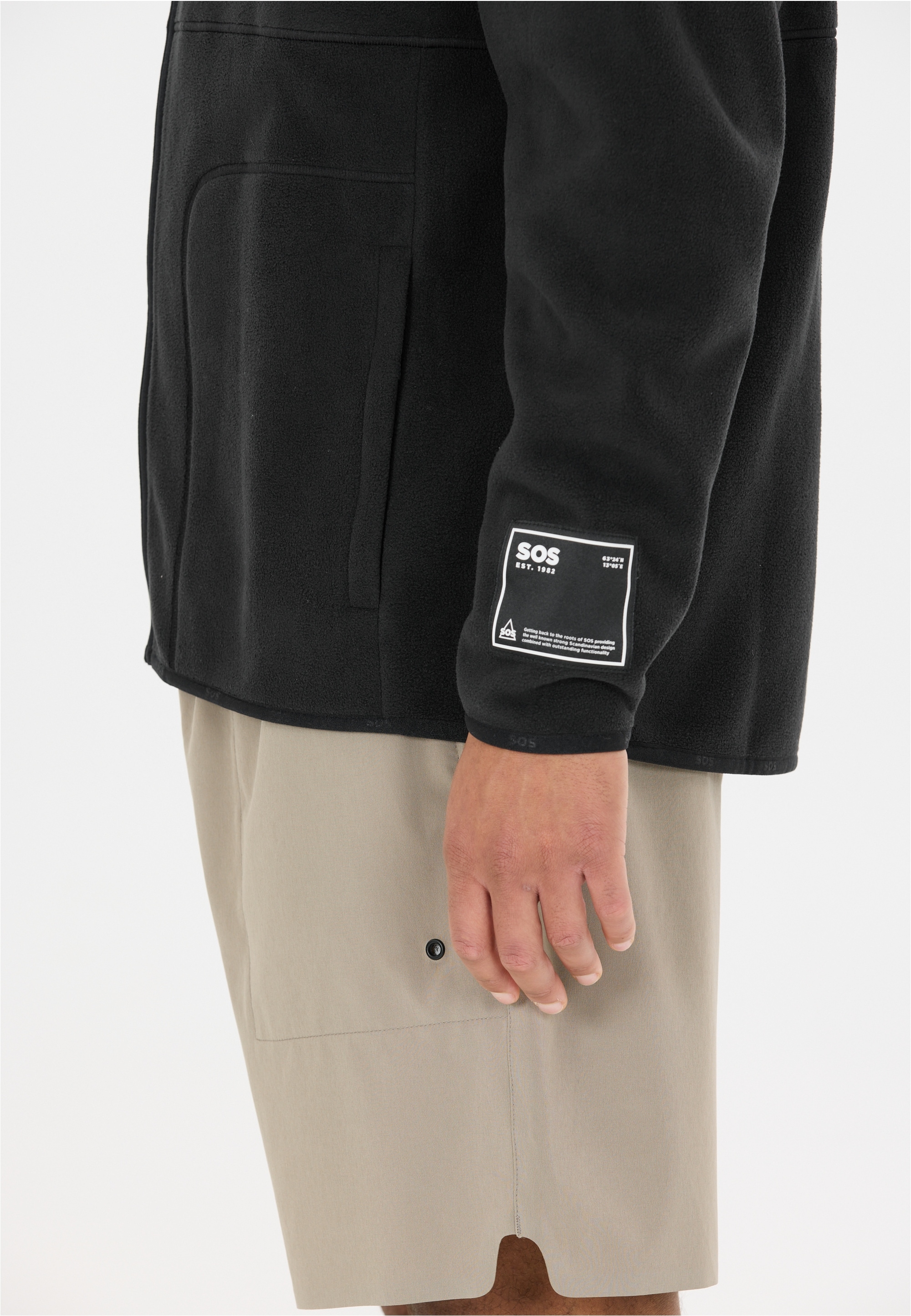 SOS Fleecejacke »Munson« aus atmungsaktivem und weichem Stoff