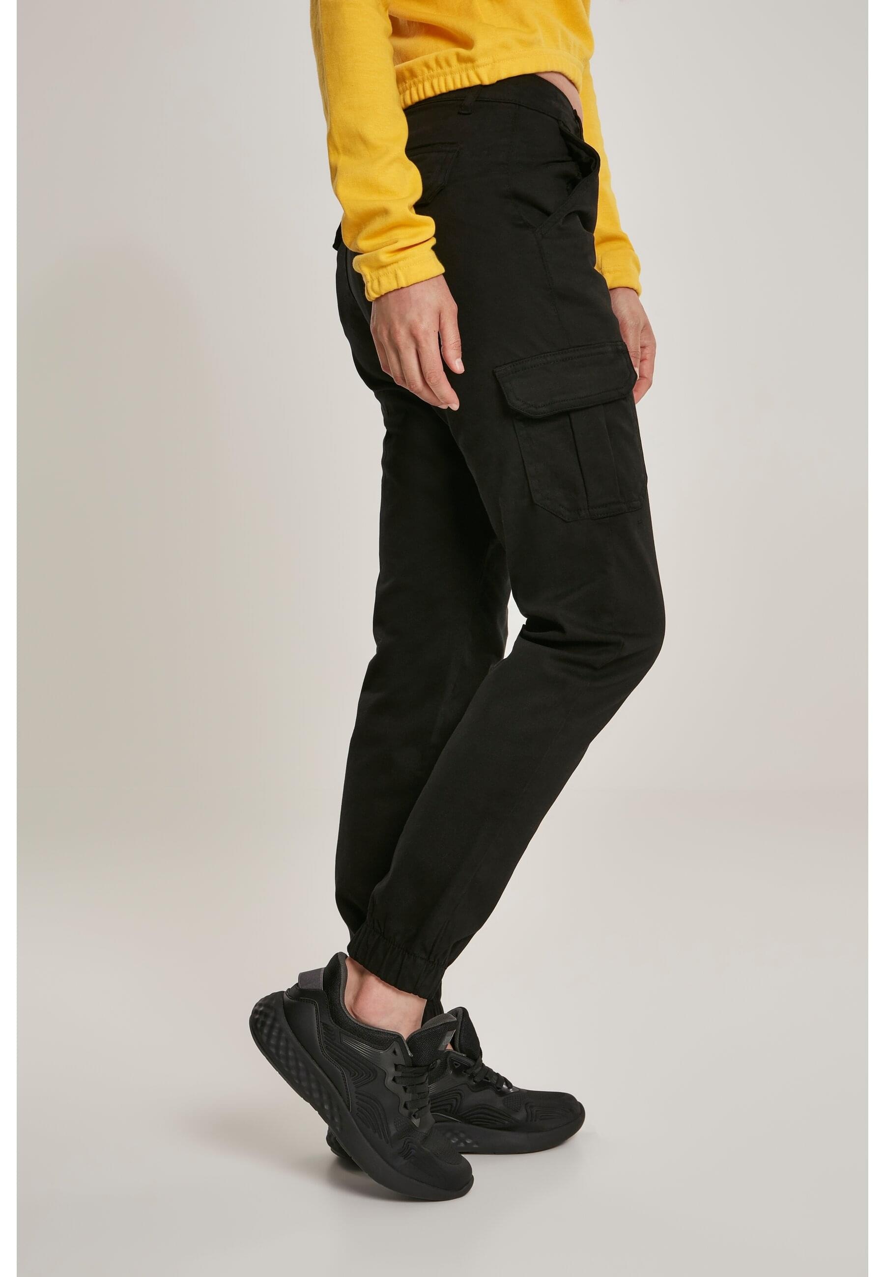 URBAN CLASSICS Cargohose »Urban Classics Damen Ladies High Waist Cargo Pants«, (1 tlg.)