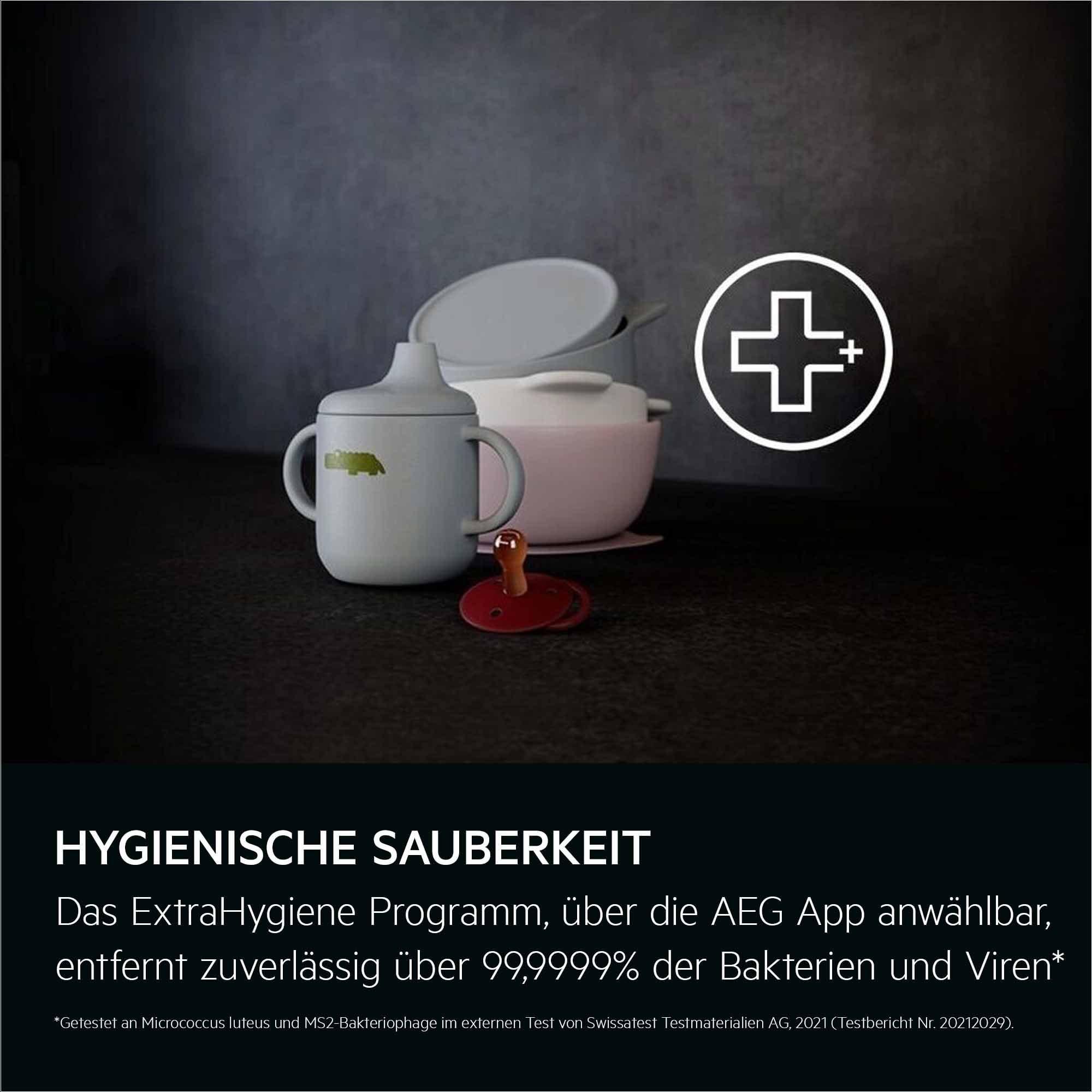 AEG Unterbaugeschirrspüler 9000 »GU9200X2SCM« Leise Spülmaschine 38 dB kraftvoll gegen Eingebranntes EEK A-10%