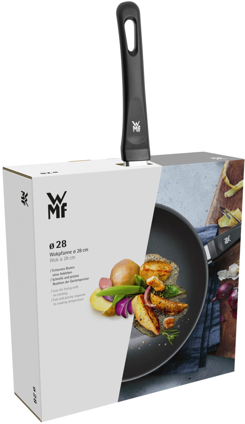 WMF Grillpfanne »Party 27 x 27 cm mit Ausguss, Grillpfanne mit Antihaftversiegelung« Aluminiumguss 1 tlg. wärmereduzierender Griff, nicht induktionsgeeignet