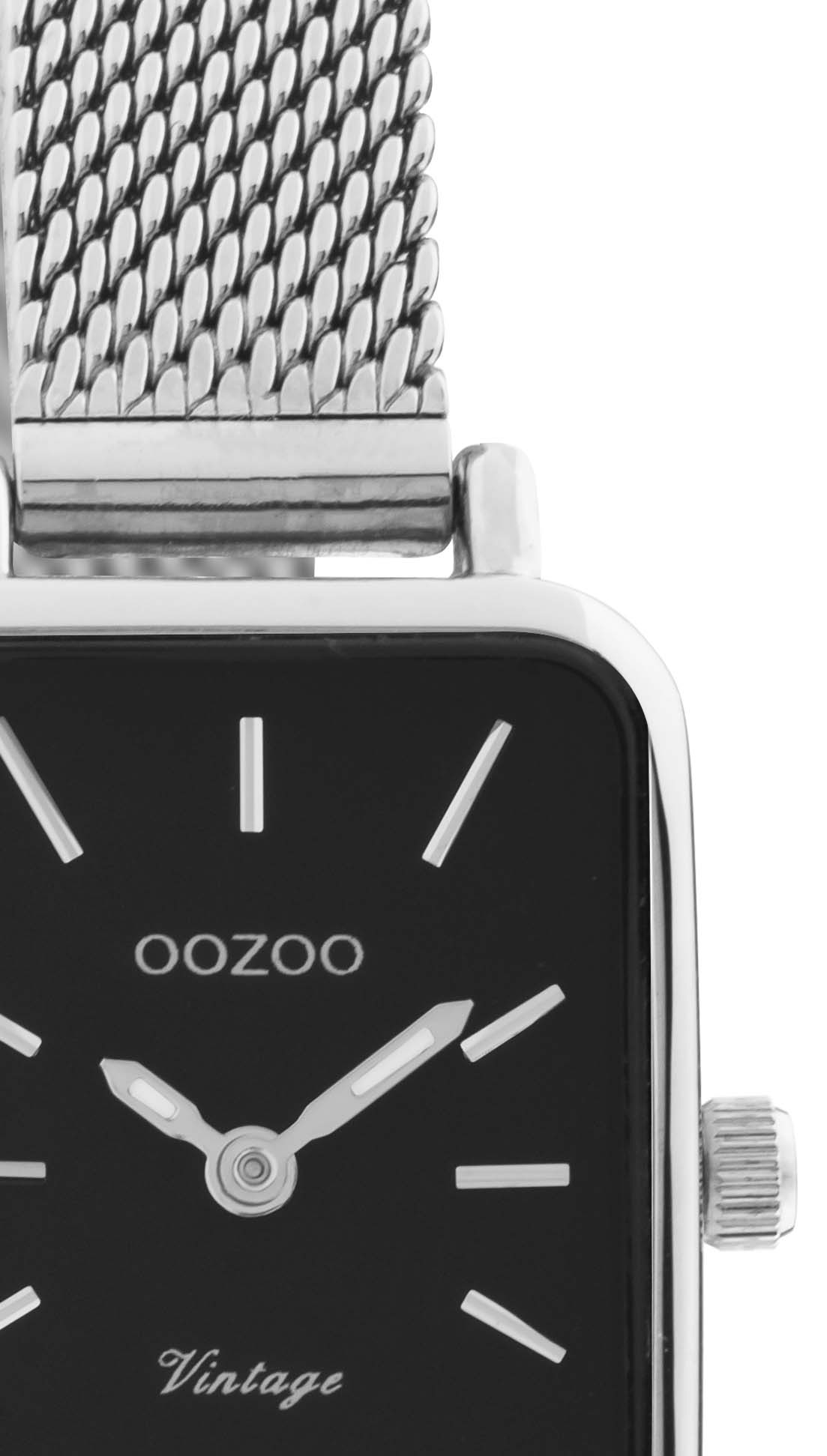 OOZOO Quarzuhr, Armbanduhr, Damenuhr, Edelstahlarmband