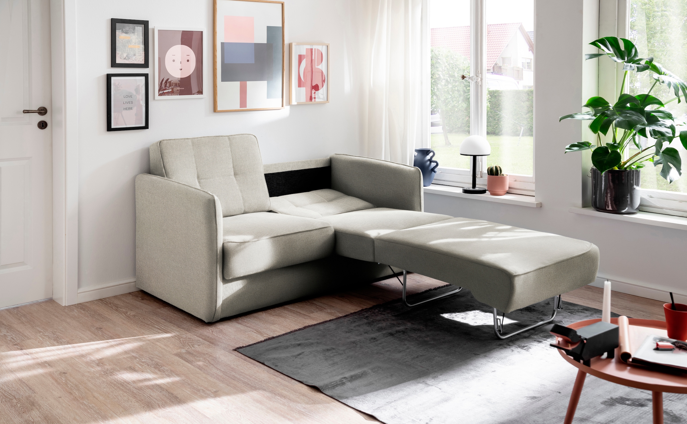 Home affaire Schlafsofa "Milano" zwei einzeln ausziehbare Liegefunktionen günstig online kaufen