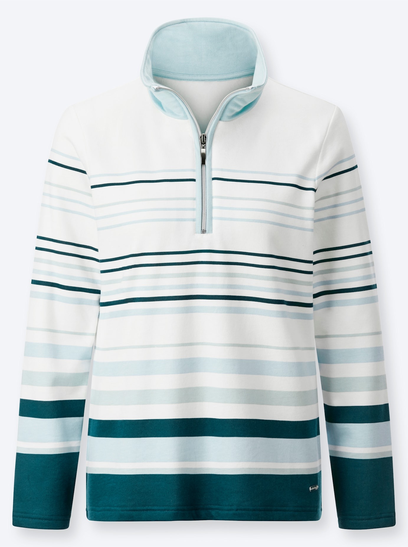 Casual Looks Women's Sweatshirt Blue/Striped Size 44 3