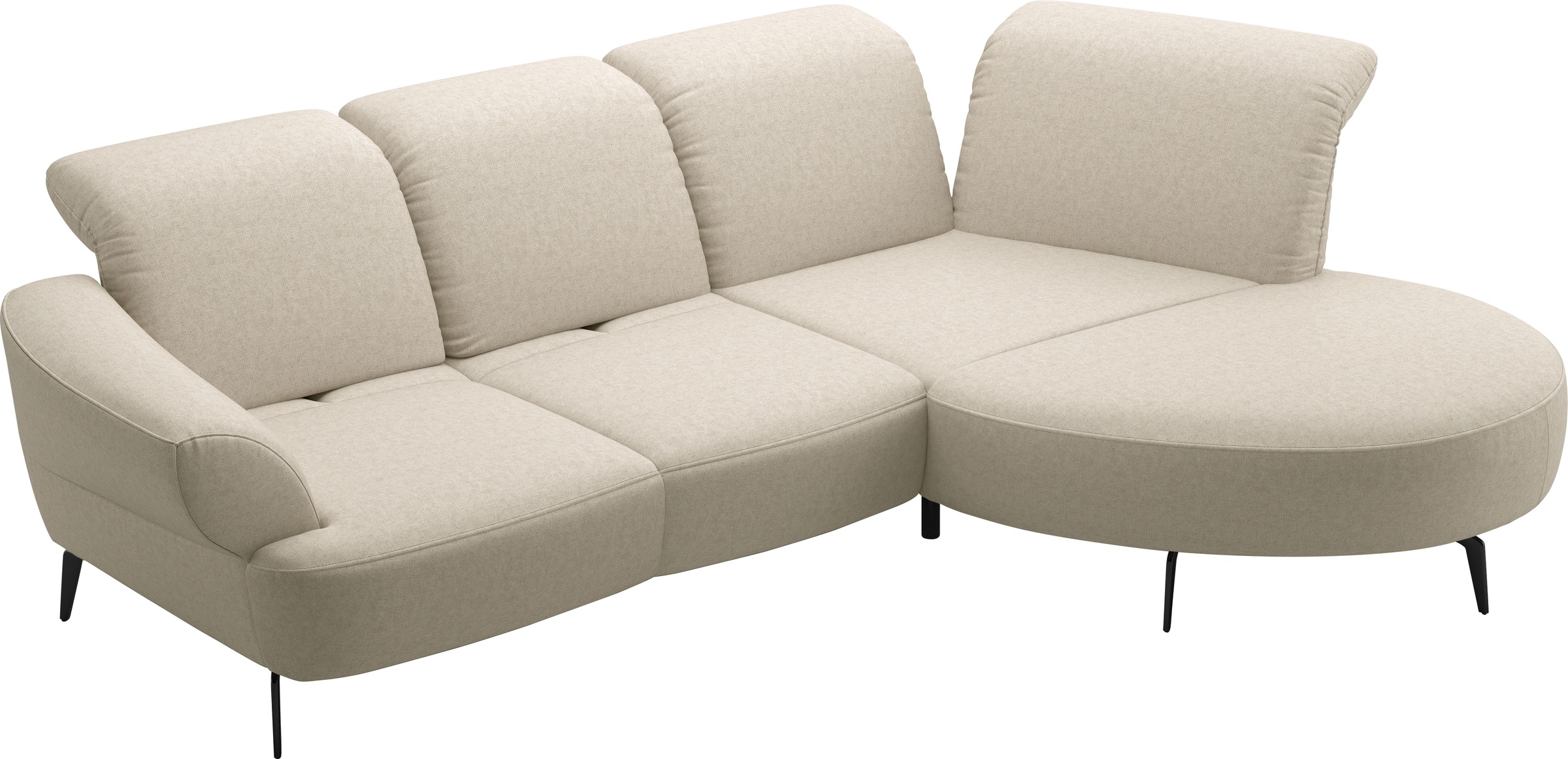 sit&more Ecksofa »Dance«, inkl.System Click&Seat und Sitztiefenverstellung