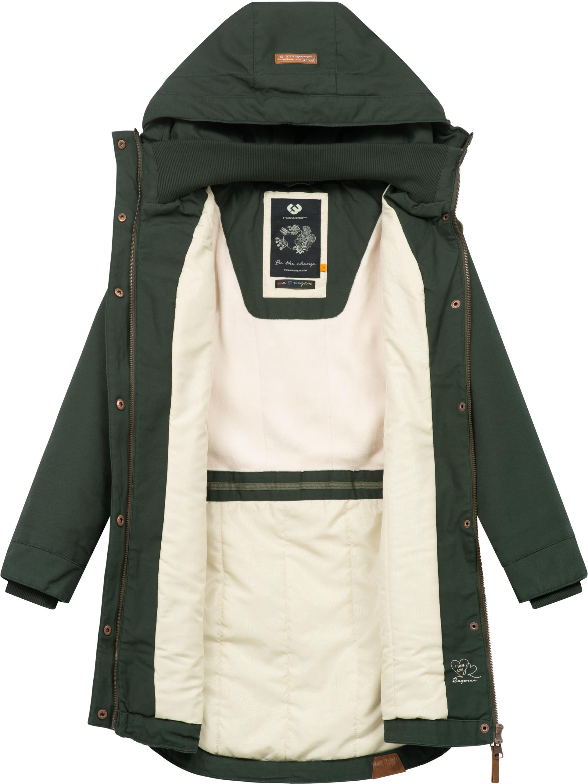 Ragwear Wintermantel »Jannisa«, stylischer Damen Winterparka mit Kapuze