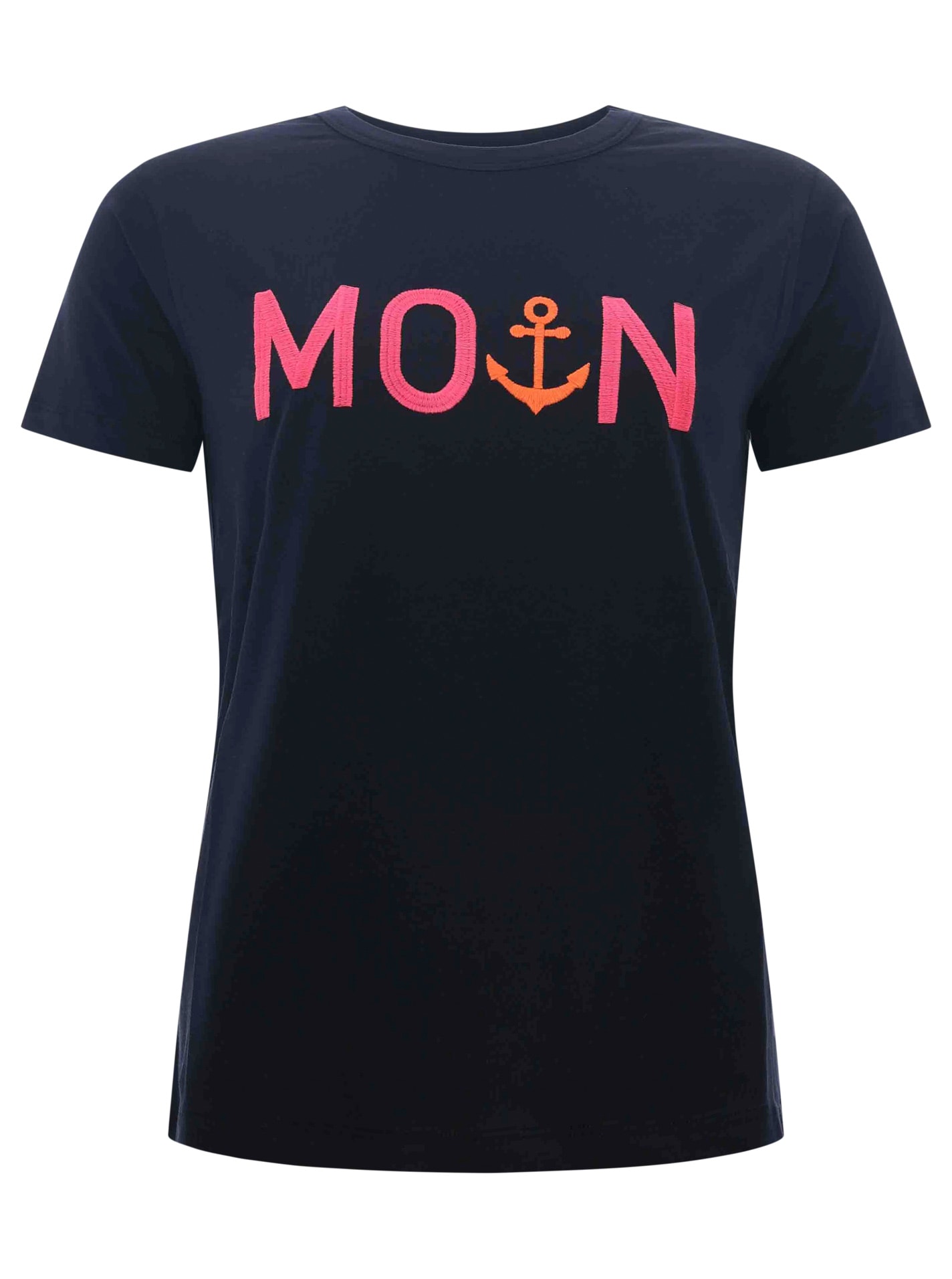 Zwillingsherz T-Shirt ""MoinZH"", Kurzarm, Rundhalsausschnitt, Stickerei, B günstig online kaufen