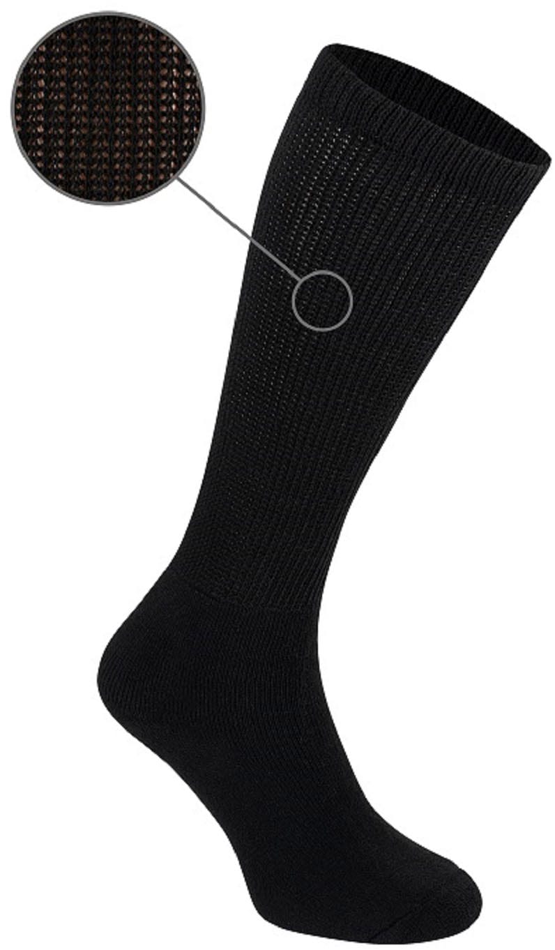 Fußgut Thermostrümpfe »Kniestrumpf "extra weit"; weich und warm« 3 Stk. tlg. Mit bis zu 50 cm Wadenumfang