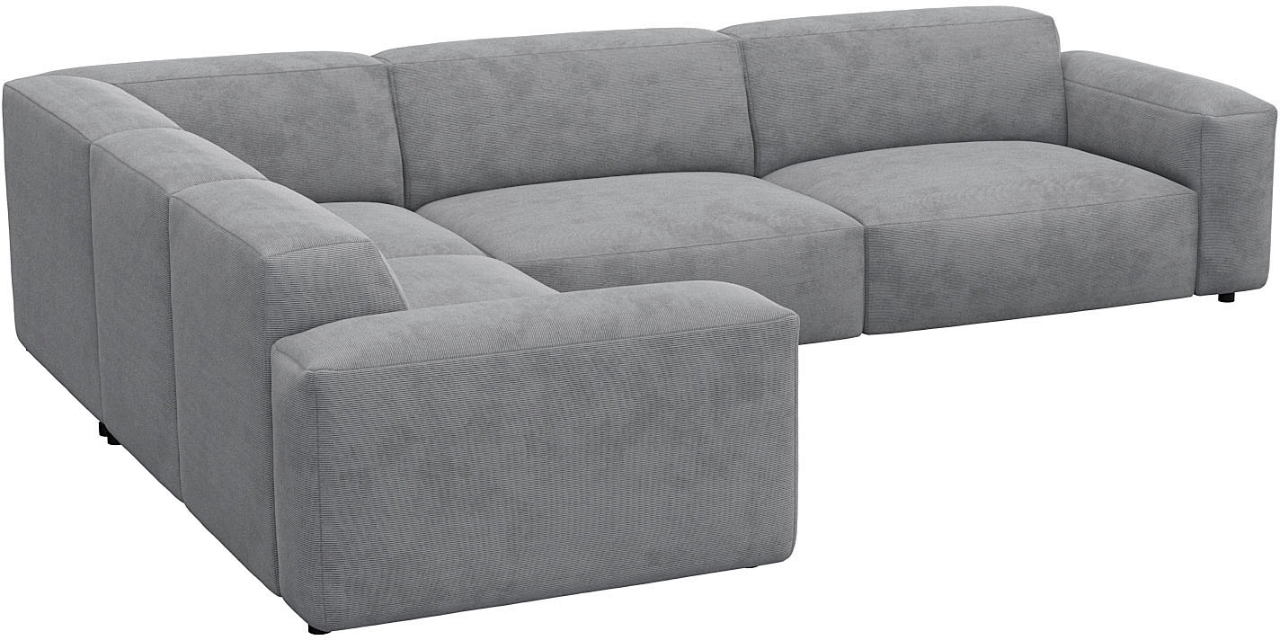 FLEXLUX Ecksofa »Lucera, super bequem durch hochwertigen Sitzaufbau mit Kaltschaum«, modern & anschmiegsam, L-Form, Designsofa