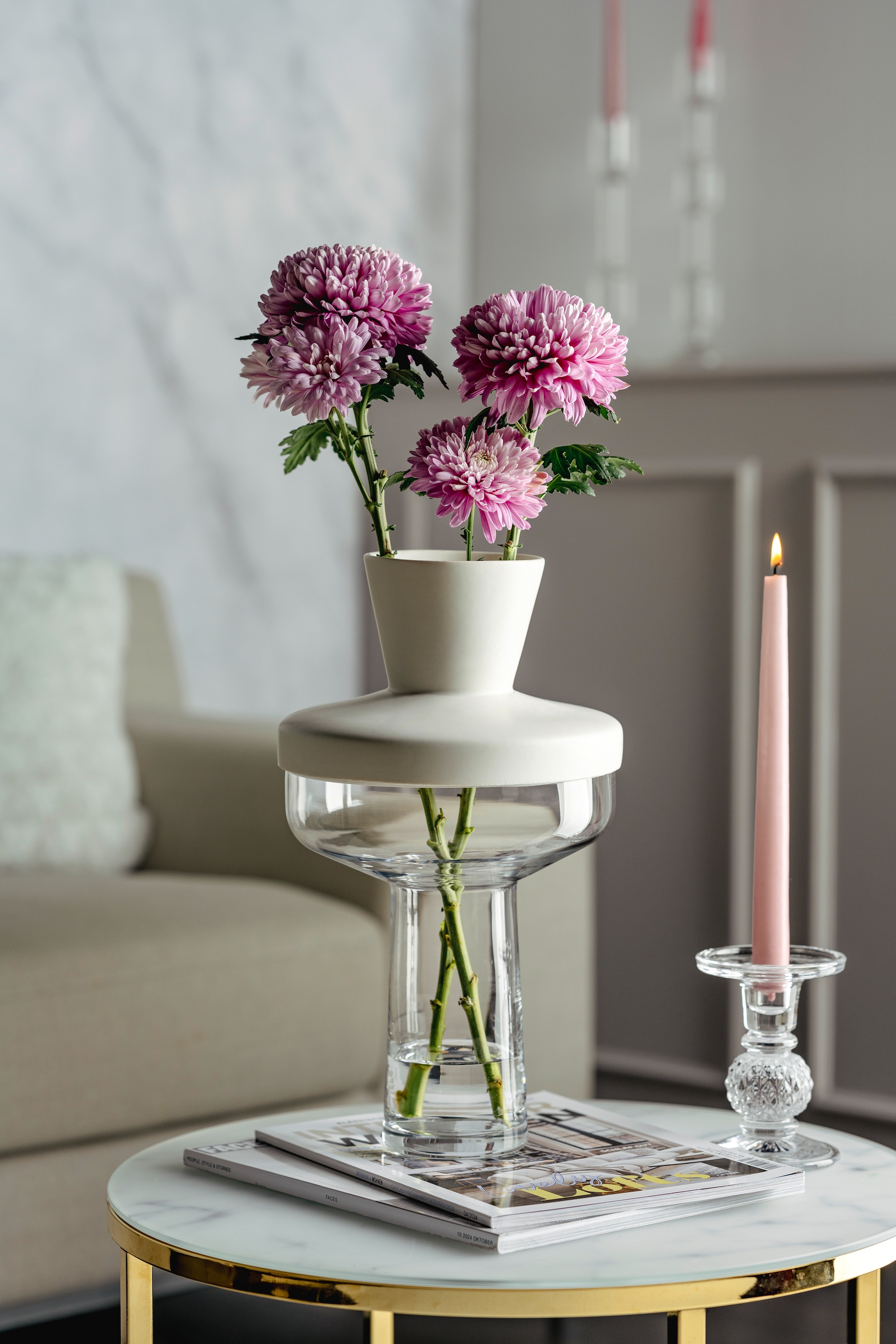LEONARDO Dekovase »GK/Vase + Top RIVA«, (1 St.)