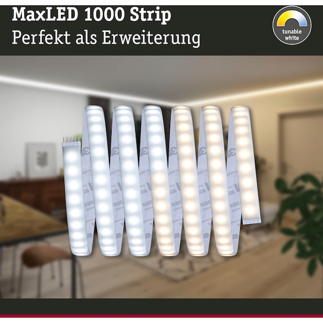 Paulmann LED-Streifen »MaxLED 1000 Stripe 2,5m IP44 Cover 2700-6500K 27W  24V Silber«, 1 St.-flammig, Tunable White bestellen | BAUR