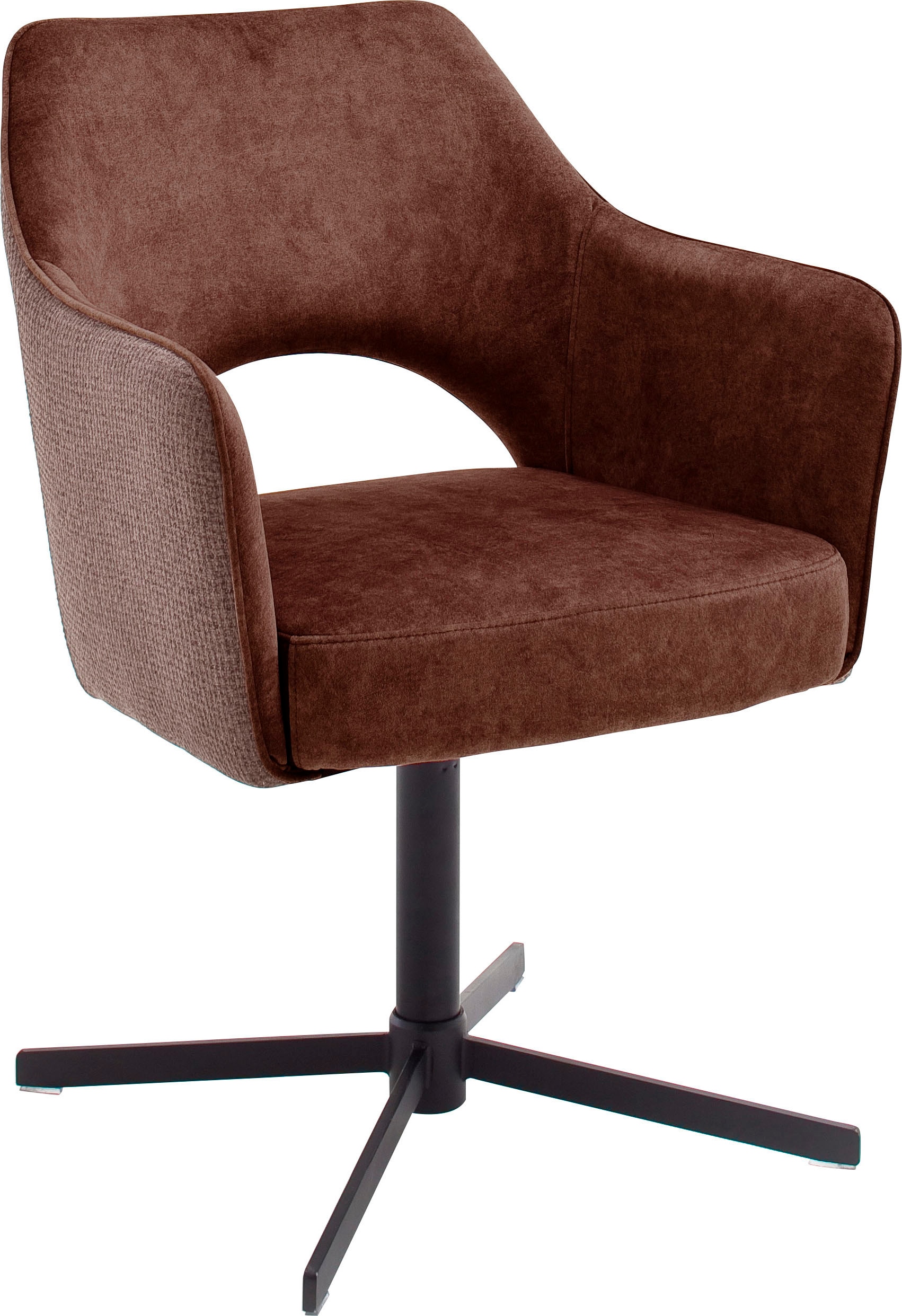 MCA furniture Esszimmerstuhl »Valetta«, (Set), 2 St., 2 er Set, 360° drehbar, Taschenfederkern, belastbar 120 kg