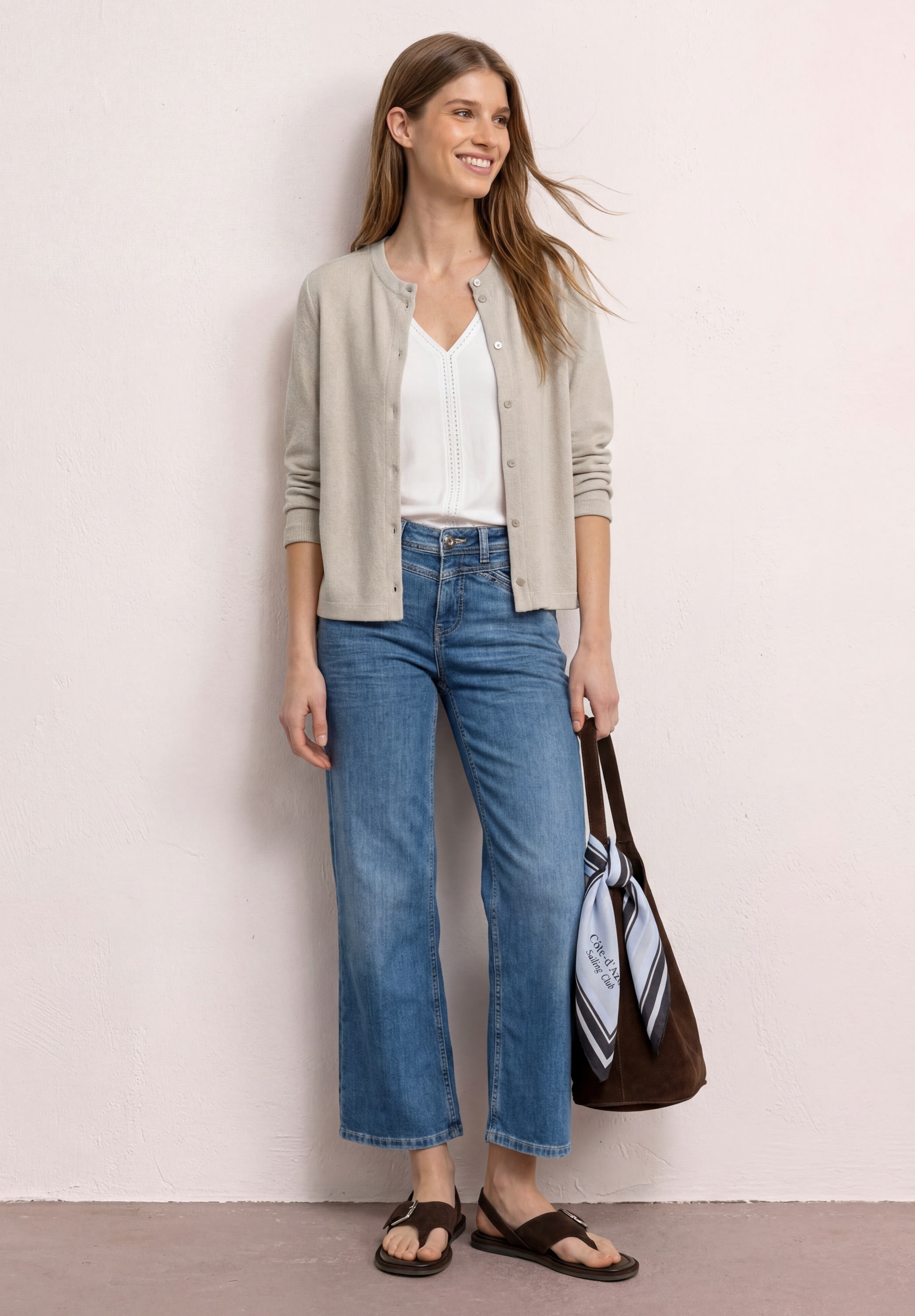 STREET ONE Cardigan 3/4-Arm und in Strick-Optik