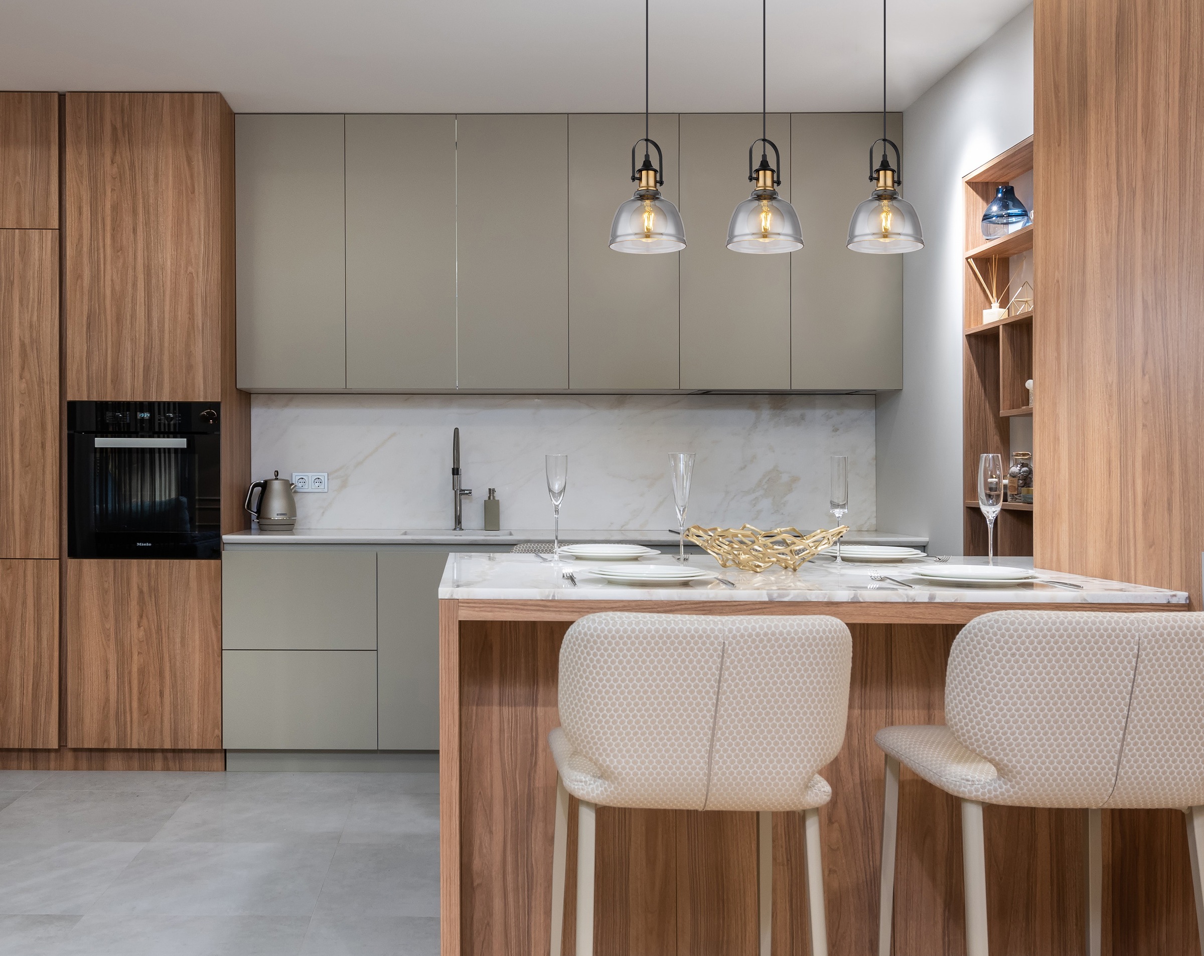 GLOBO LIGHTING Hängeleuchte »DOROTHEA« E27 1 Stk. Hängeleuchte schwarz matt mit Messing und Glas, kürzbar