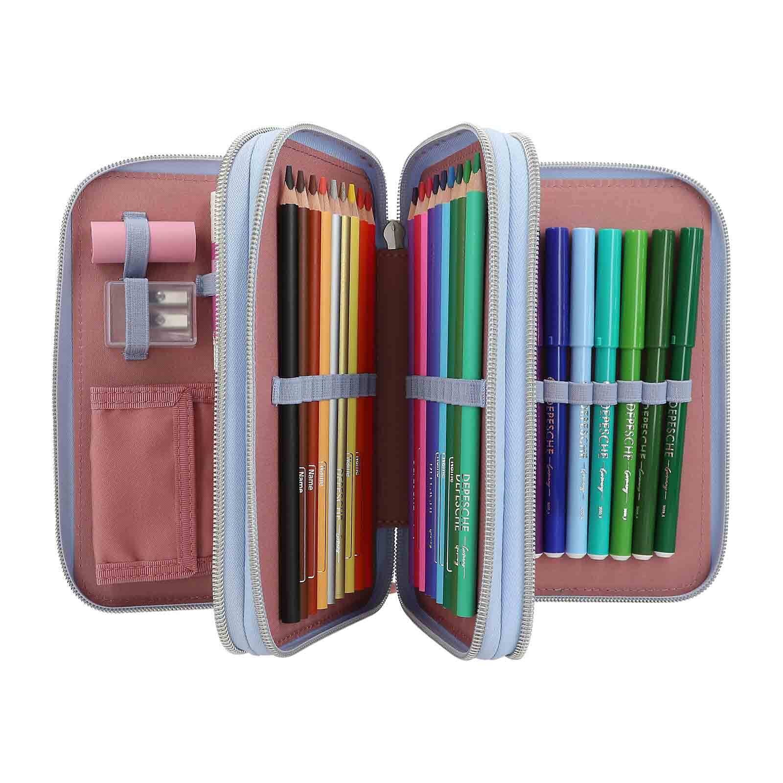 Depesche Buntstift »3-Fach Federtasche TEAM TEDDY TOPModel 20 x 13 x 7,5 cm bunt«