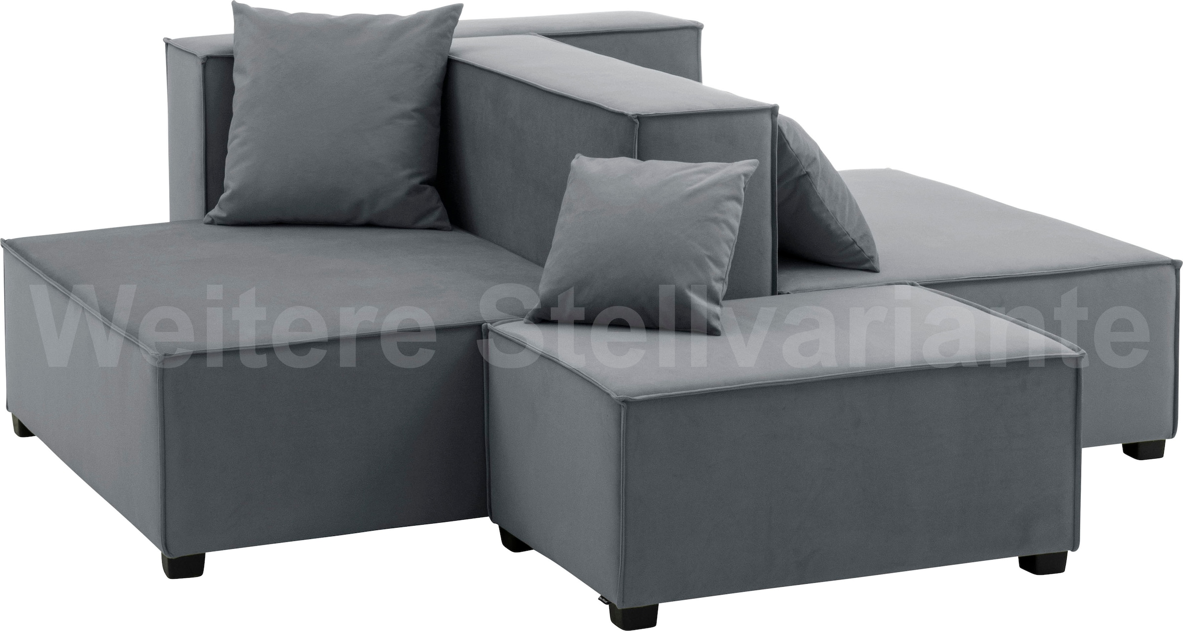 Max Winzer® Wohnlandschaft »MOVE«, (Set), Sofa-Set 08 aus 5 Sitz-Elementen, inklusive 3 Zierkissen, kombinierbar