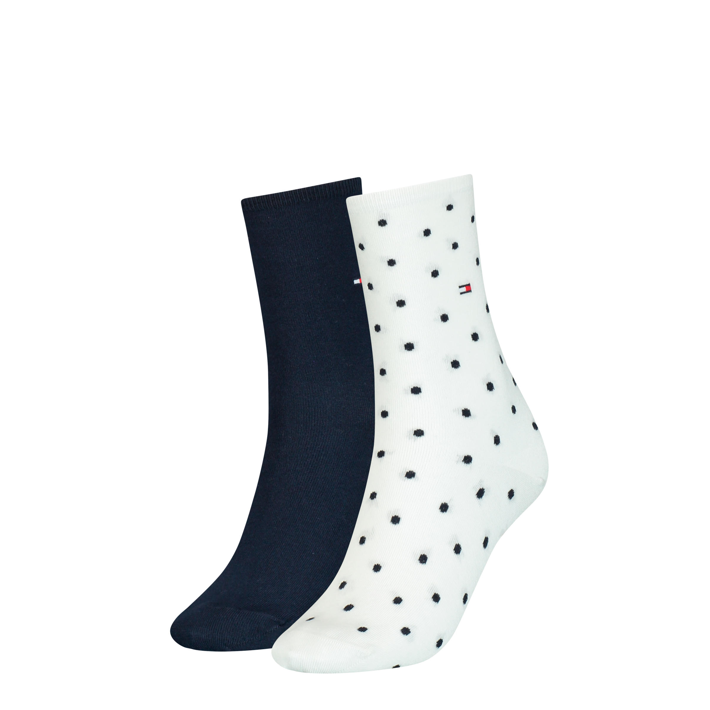Tommy Hilfiger Socken "TH WOMEN SOCK DOT" 2 Paar tlg. mit feinem Rippenbünd günstig online kaufen