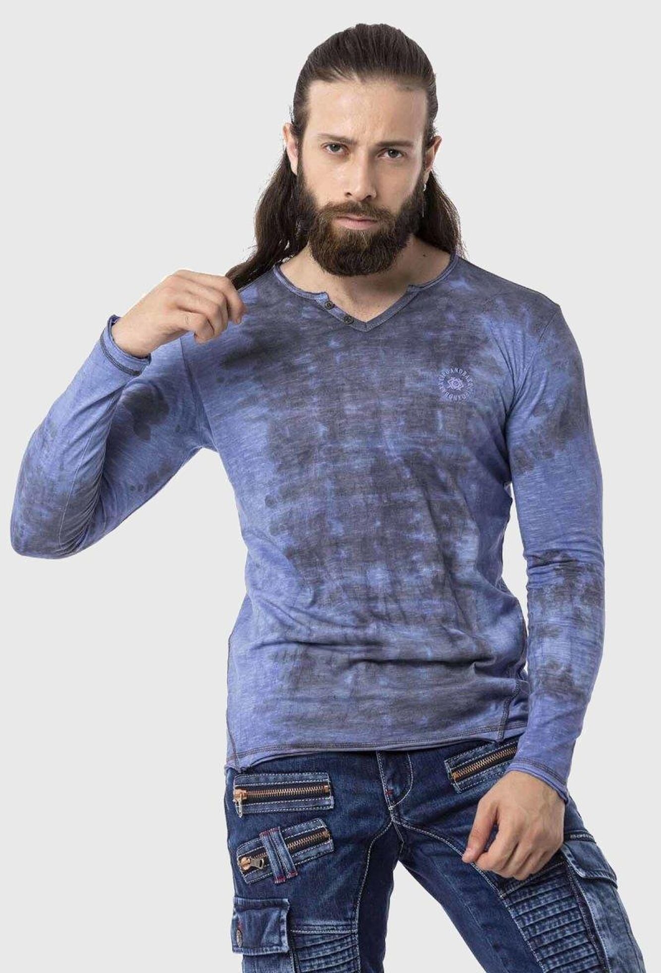 Cipo & Baxx T-Shirt "Cipo & Baxx Sweatshirts" im Batik-Design