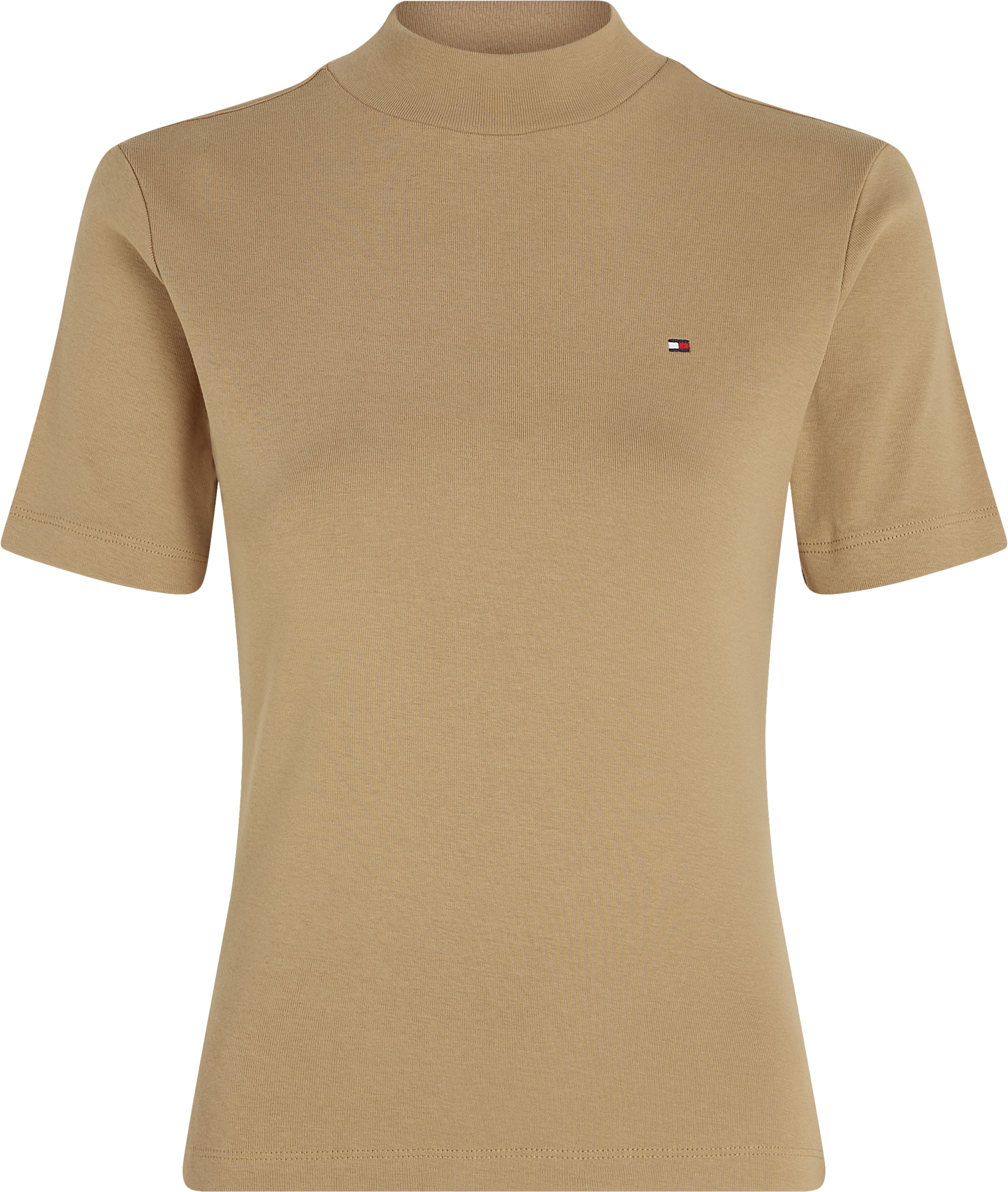 Tommy Hilfiger Stehkragenshirt »NEW CODY SLIM CROP MOCK-NK«, mit Logostickerei