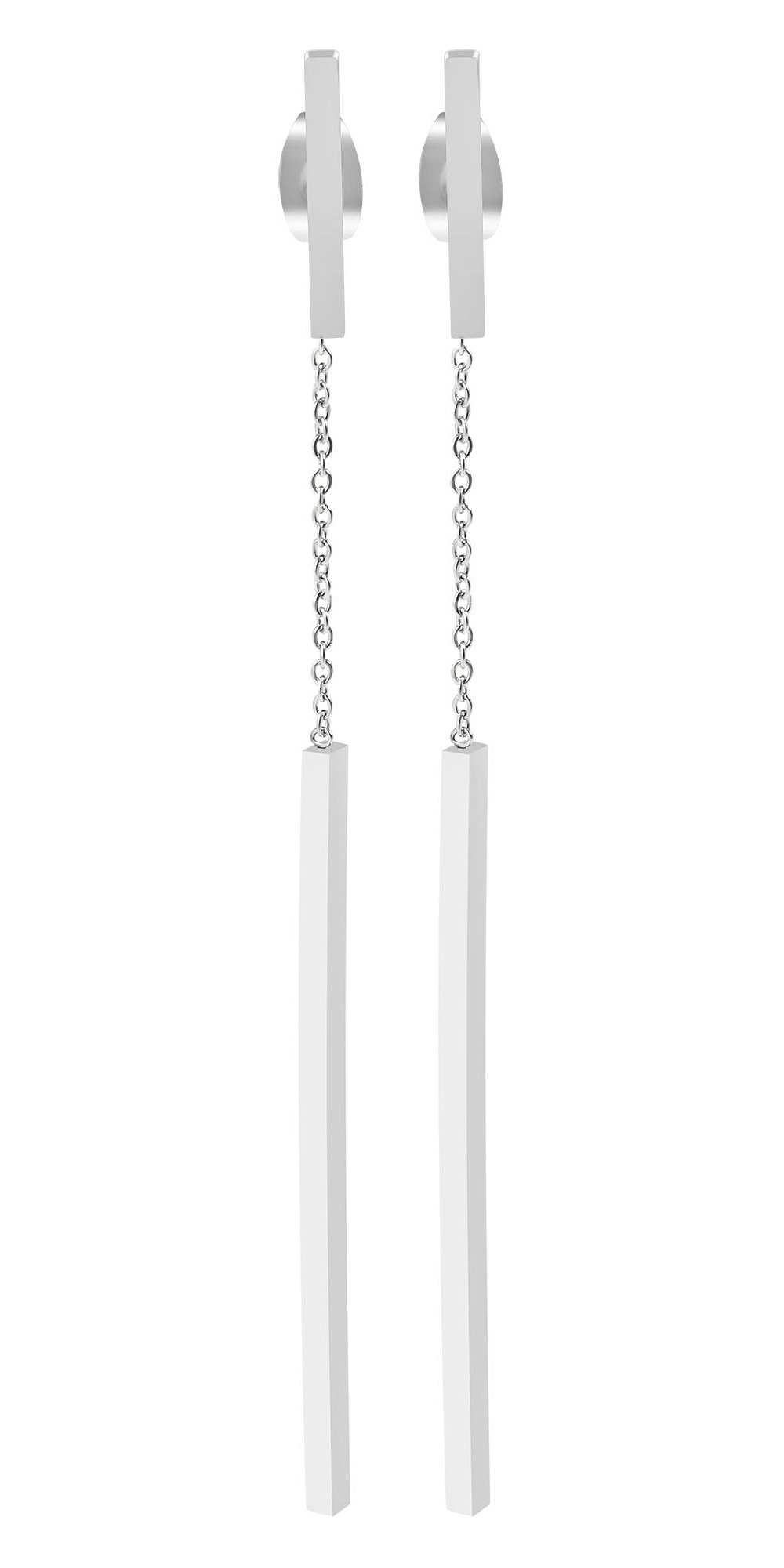 Paar Ohrhänger ADELIA´S "Damen Ohrringe – Ohrstecker aus Edelstahl", Damen, Gr. Damen, Edelstahl, silber, Ohrringe, Geschenkidee: zeitlos und vielseitig 8