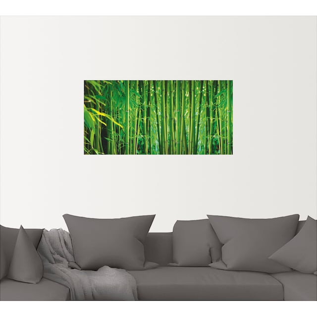 Artland Wandbild »Bambus II«, Gräser, (1 St.), als Leinwandbild,  Wandaufkleber oder Poster in versch. Größen bestellen | BAUR