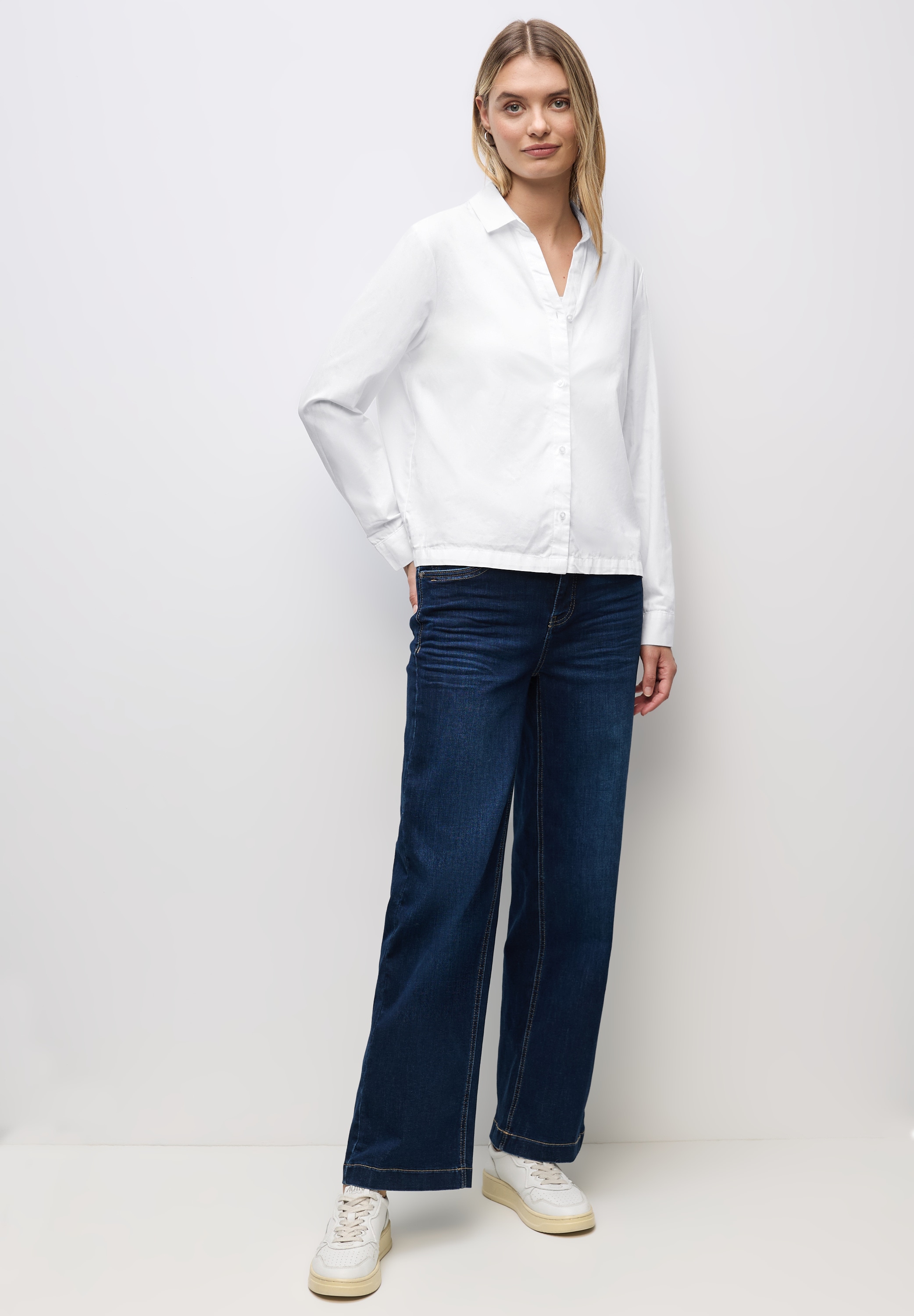 STREET ONE Hemdbluse, aus reiner Baumwolle