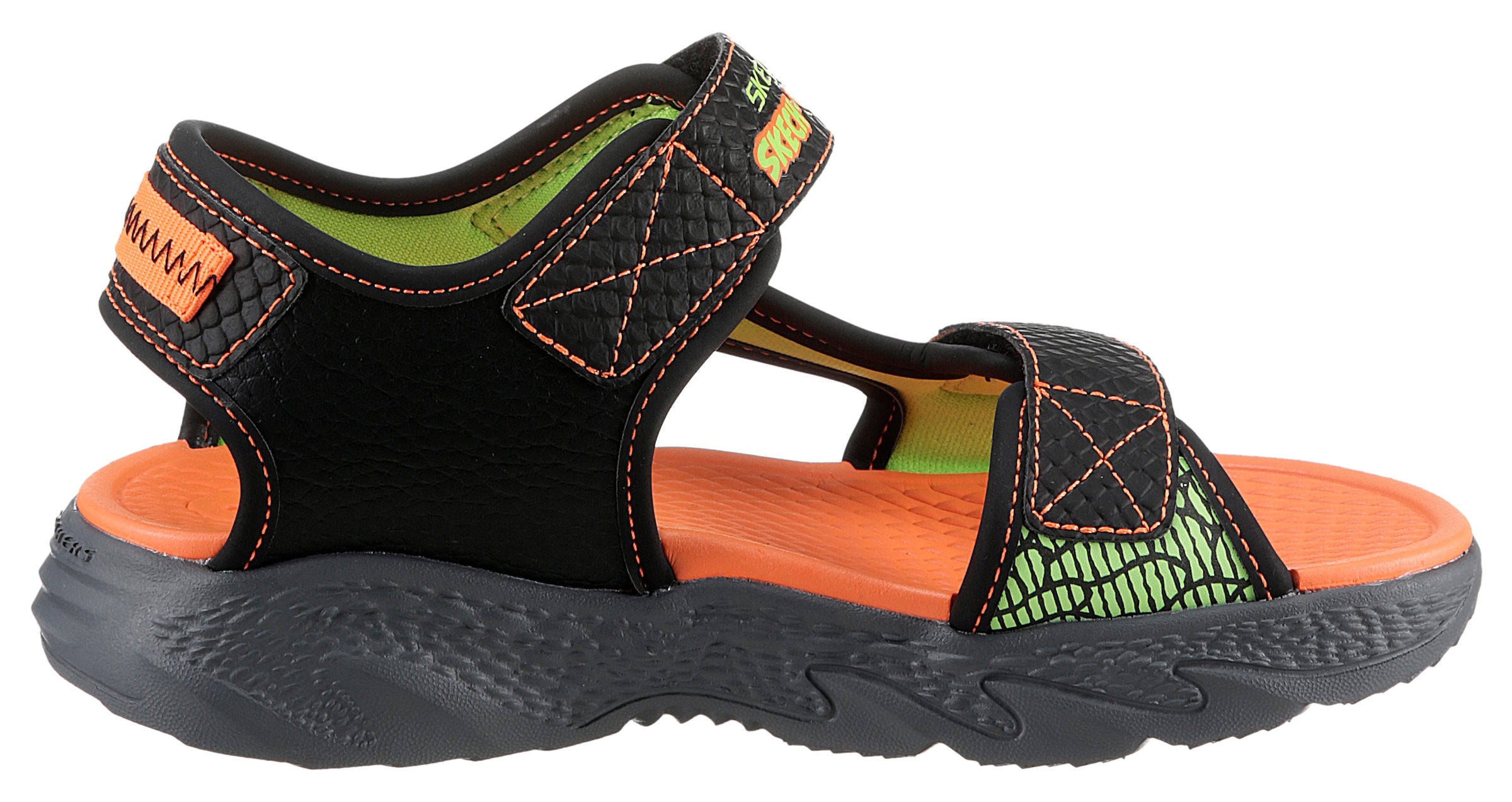 Skechers Kids Sandale »CREATURE-SPLASH«, Sommerschuh, Klettschuh, Sandalette, mit Blinkfunktion