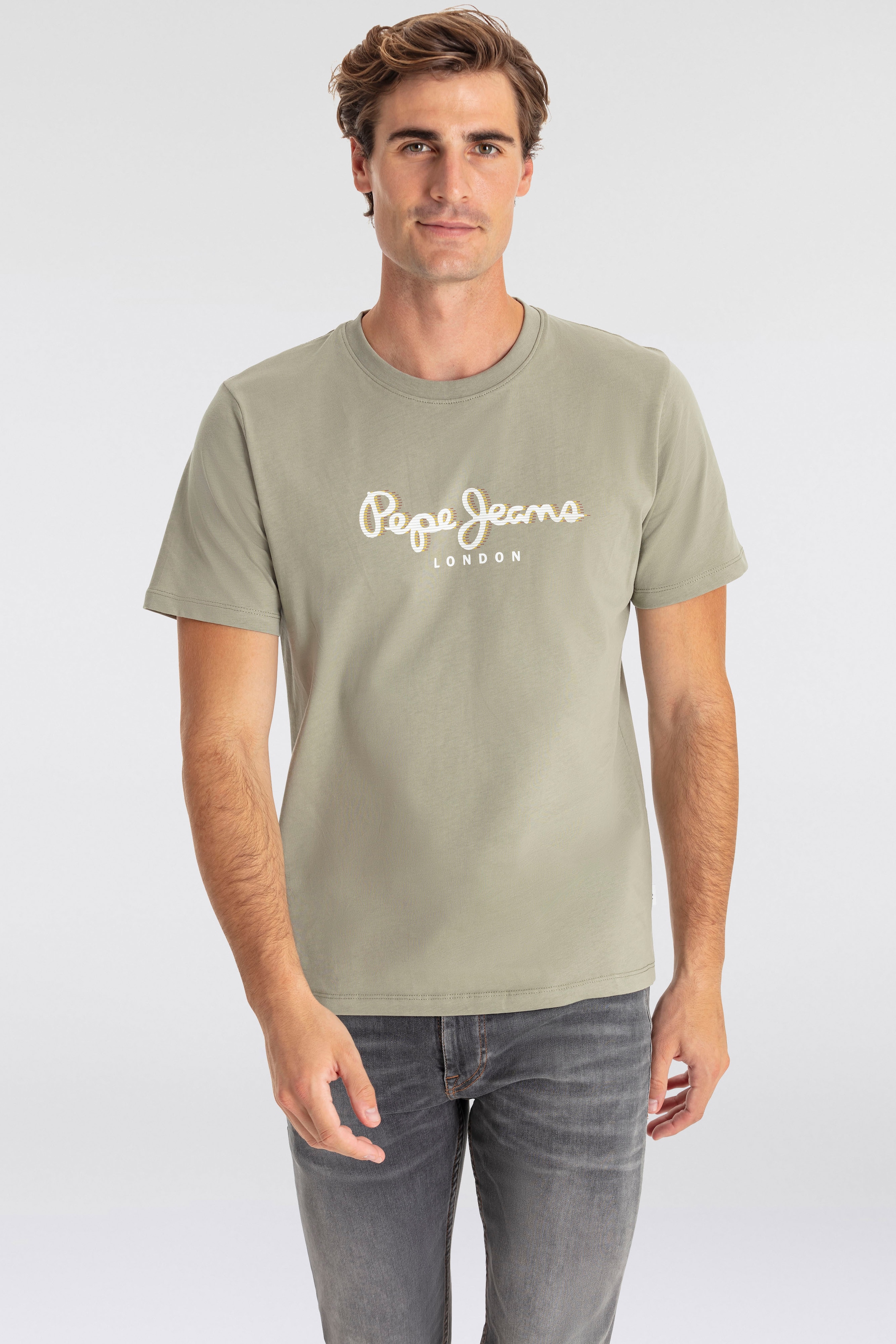 Pepe Jeans T-Shirt "ABEL", mit Logoprint auf der Brust günstig online kaufen