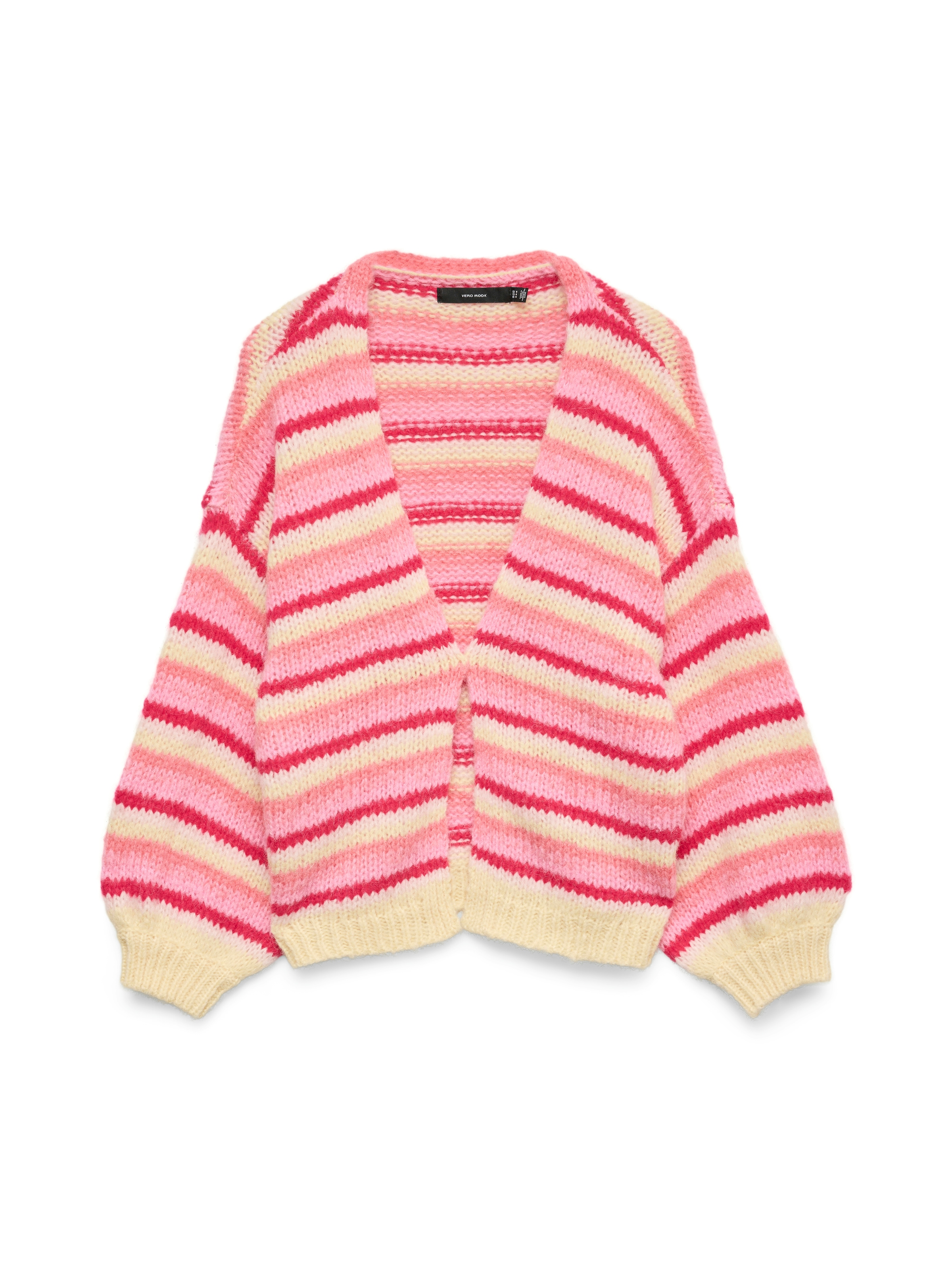 Vero Moda Strickjacke "VMMAYBE STRIPE LS OPEN CARDIGAN NOOS" Kunstfaser, lo günstig online kaufen
