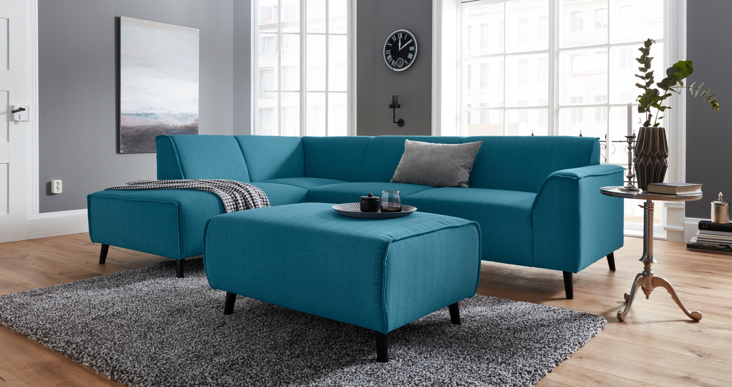 DOMO collection Ecksofa "Amora, inkl. Federkern für mehr Sitzkomfort, Breit günstig online kaufen