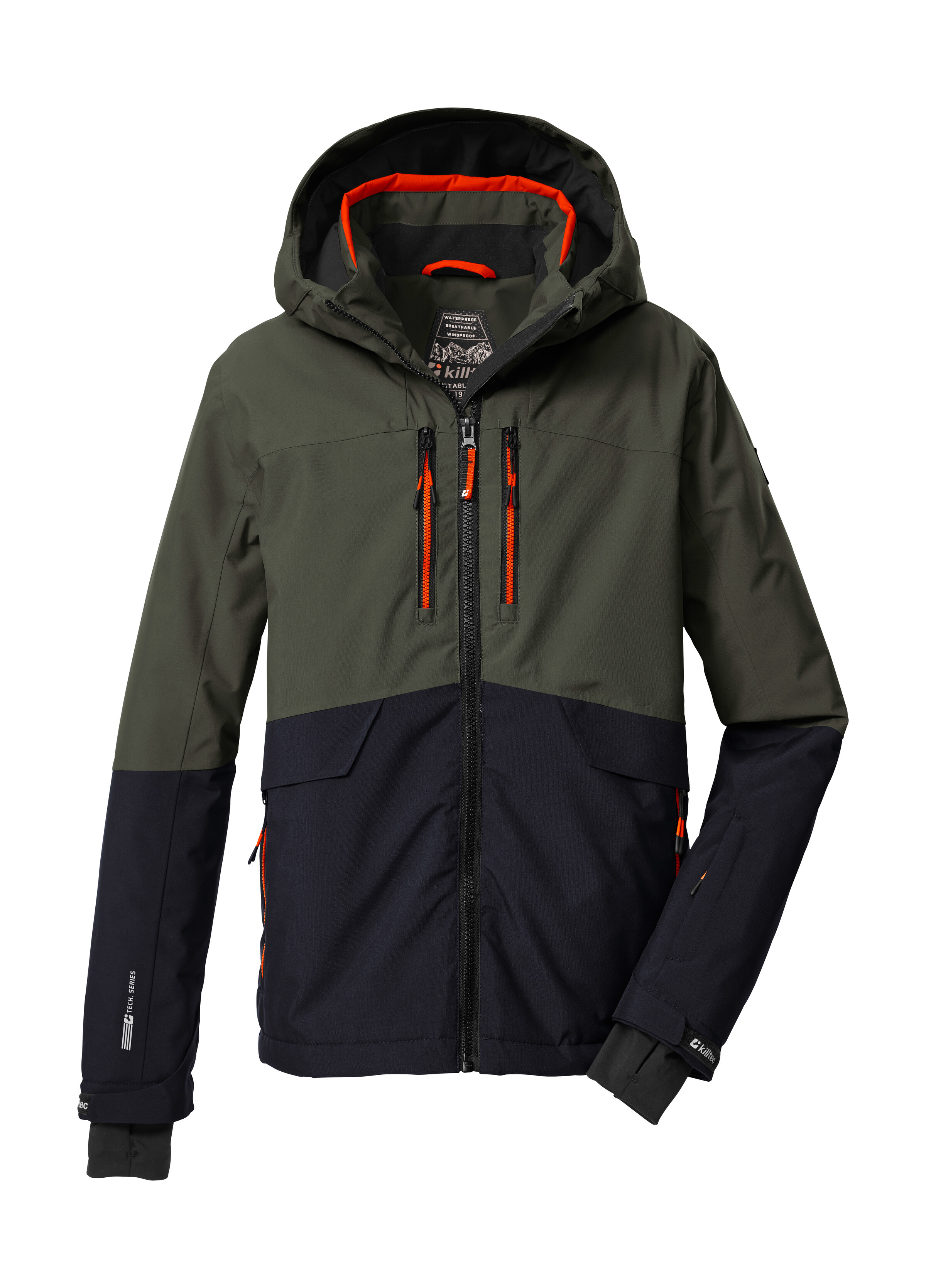 Killtec Skijacke "KSW 201 BYS SKI JCKT" Stylische, wasser- und winddichte Skijacke mit reflektierenden Details