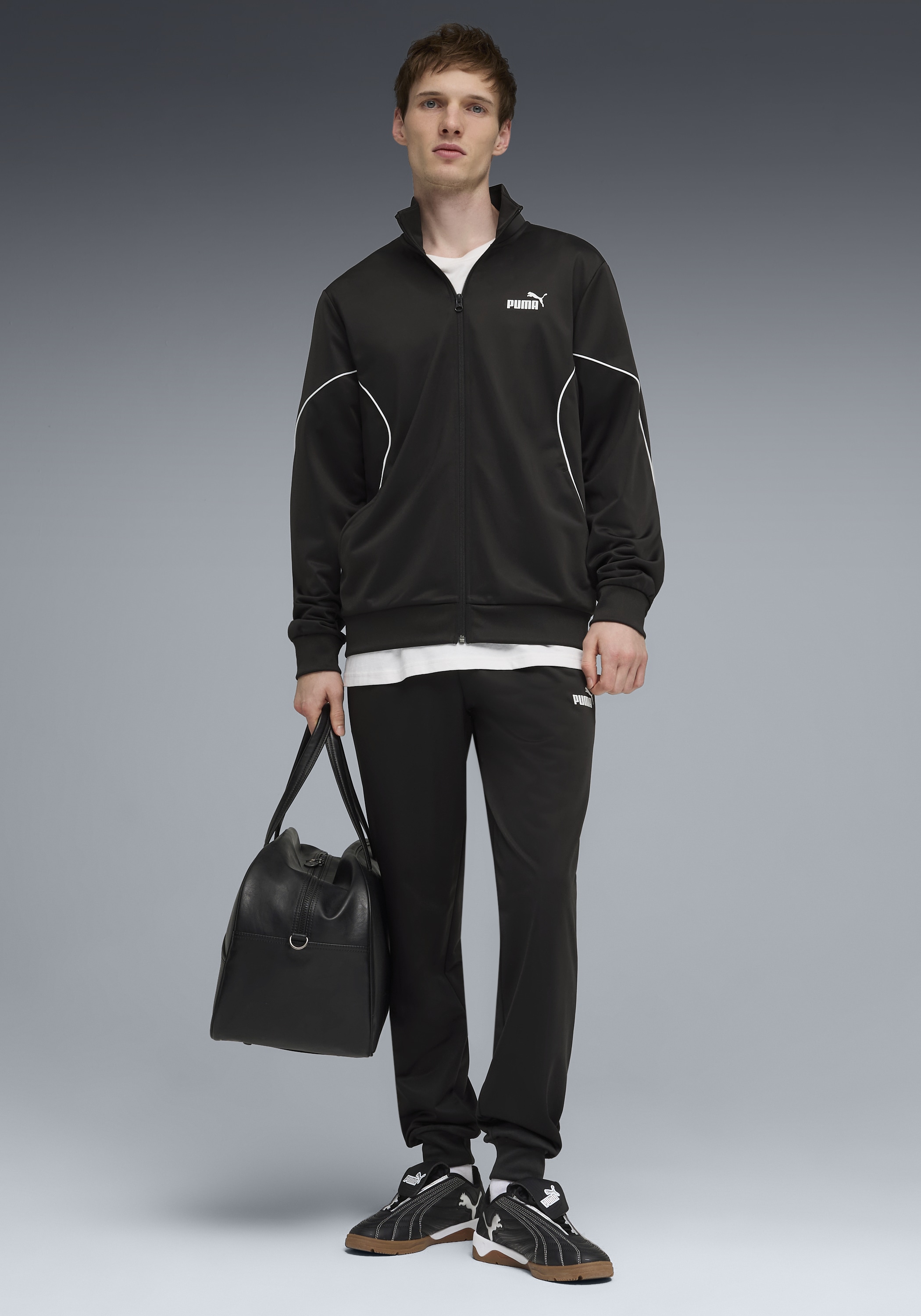 PUMA Trainingsanzug "POLY PIPING SUIT" 2 tlg. für Erwachsene, Regular Fit, günstig online kaufen