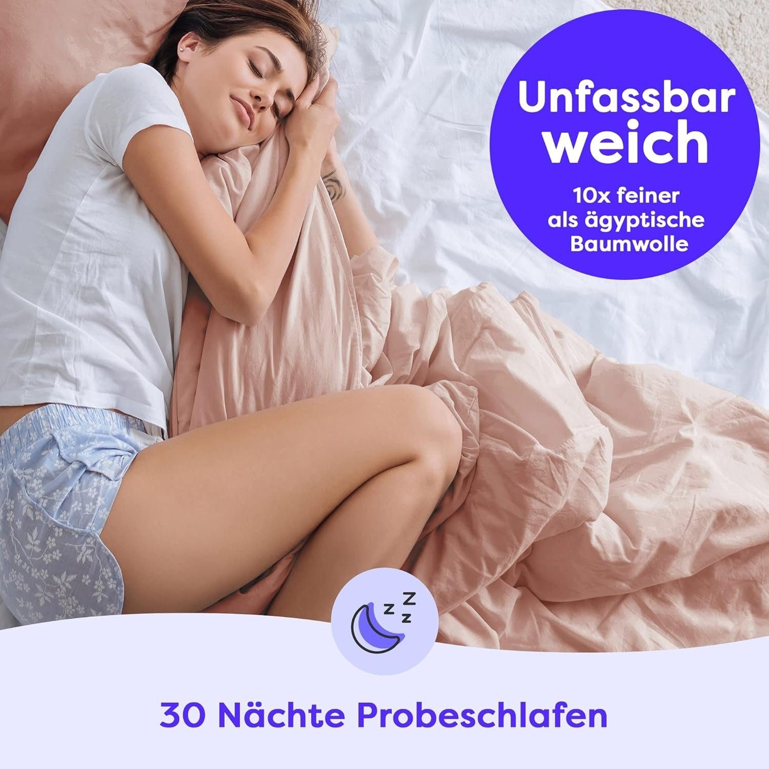 Wolkenfeld Bettwäsche »Mikrofaser 4 tlg - Allergiker Bettwäsche einfarbig - unfassbar weich«, 135x200 cm, 155x200 & 155x220 I inkl. 2x Kissenbezüge 80x80 I Uni