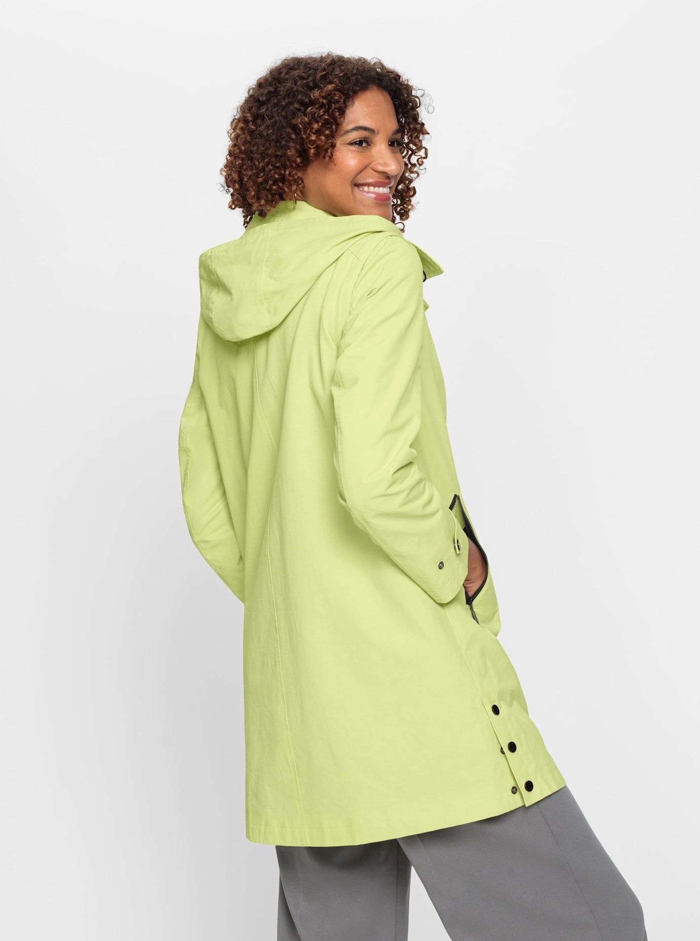 Casual Looks Langjacke, mit Kapuze