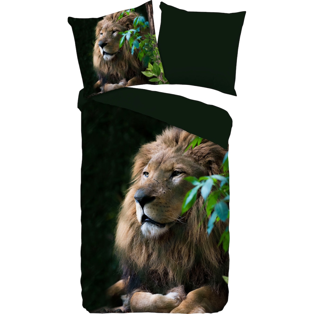 PURE luxury collection Wendebettwäsche »Lion«, (2 tlg.)