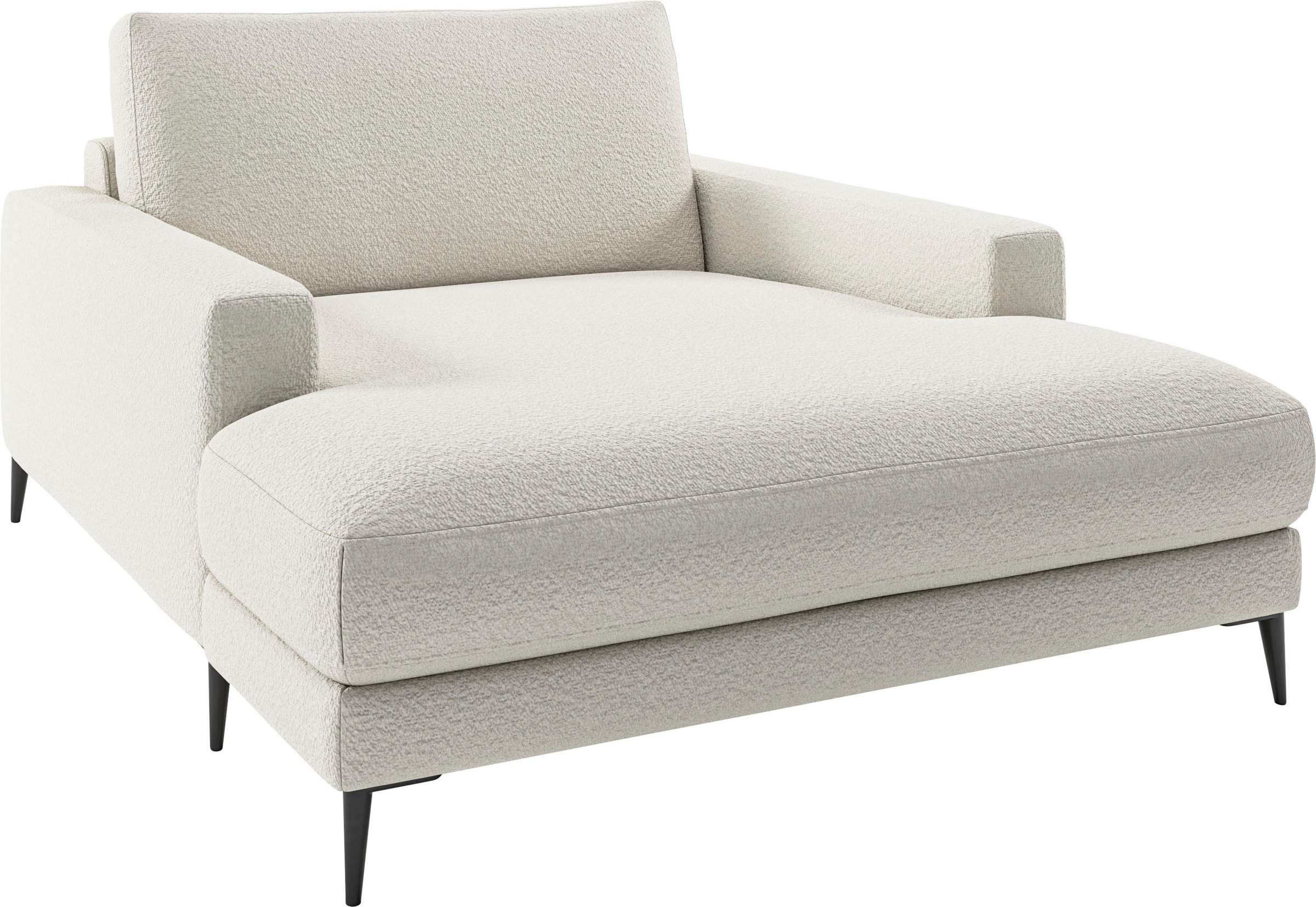 INOSIGN Chaiselongue »Downtown Loungemöbel zum Relaxen, B/T/H: 132/170/84 cm«, auch in Bouclé, Cord und Easy care - leicht mir Wasser zu reinigen