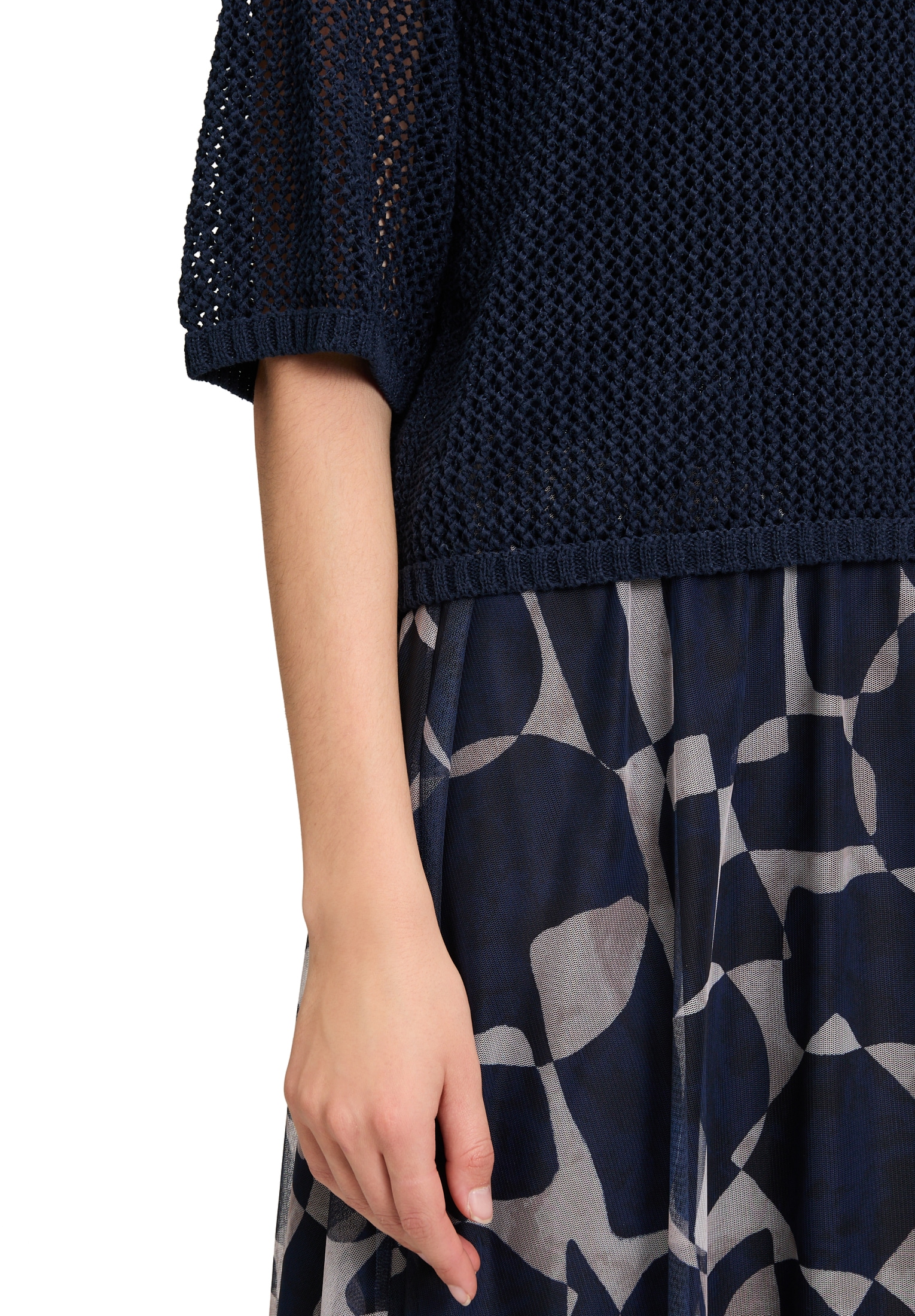 Betty&Co Kurzarmshirt »Damen mit Lochmuster« 1 tlg.