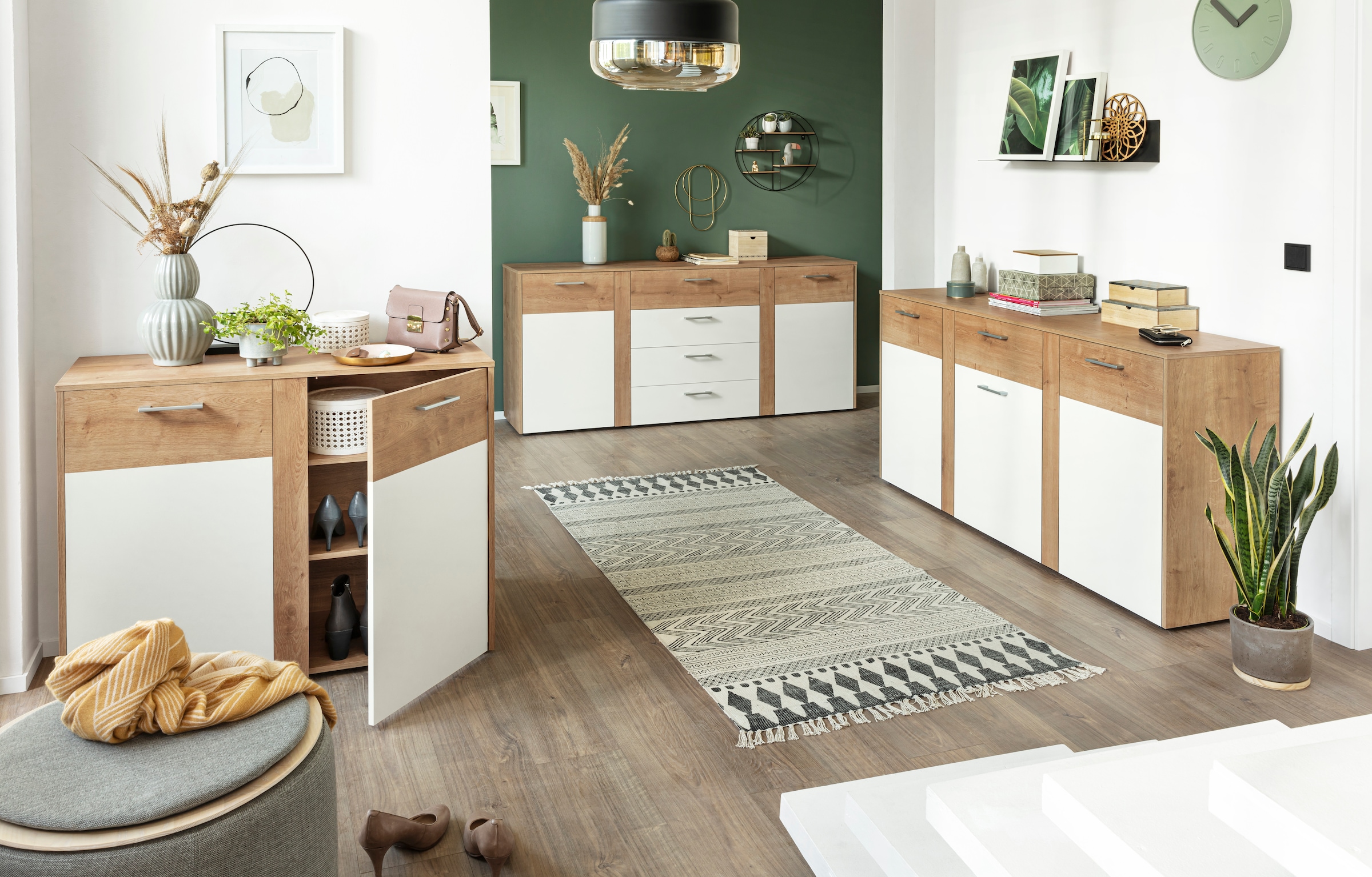 VOGL Möbelfabrik Kommode "Tirent" mit 2 Türen und 4 Schubkästen günstig online kaufen