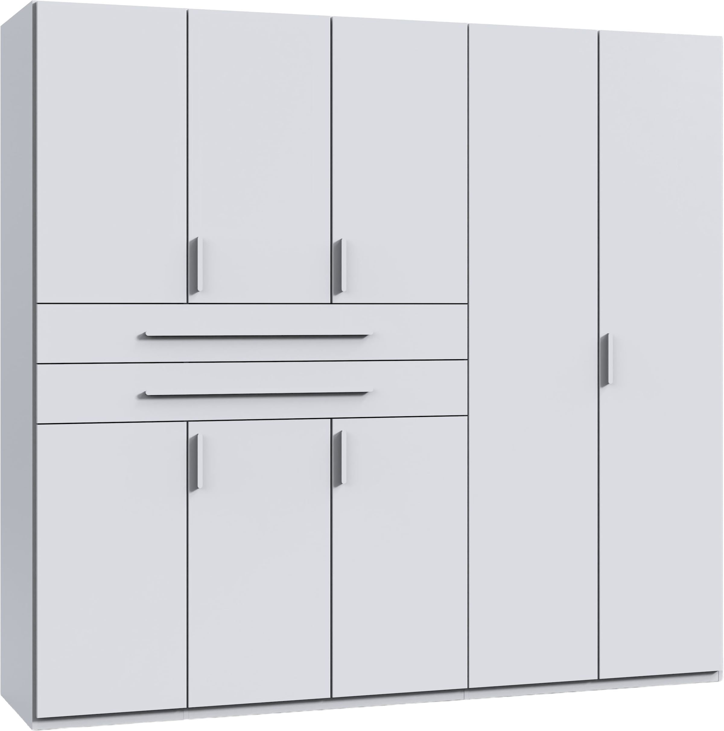 Wimex 1100000002199 "Digit Kleiderschrank wahlweise mit oder ohne Spiegel" Schlafzimmer Schrank Bestseller im modernem Design, erhältlich in den Breiten 225cm oder 270cm (mit 8 oder 10 Türen)