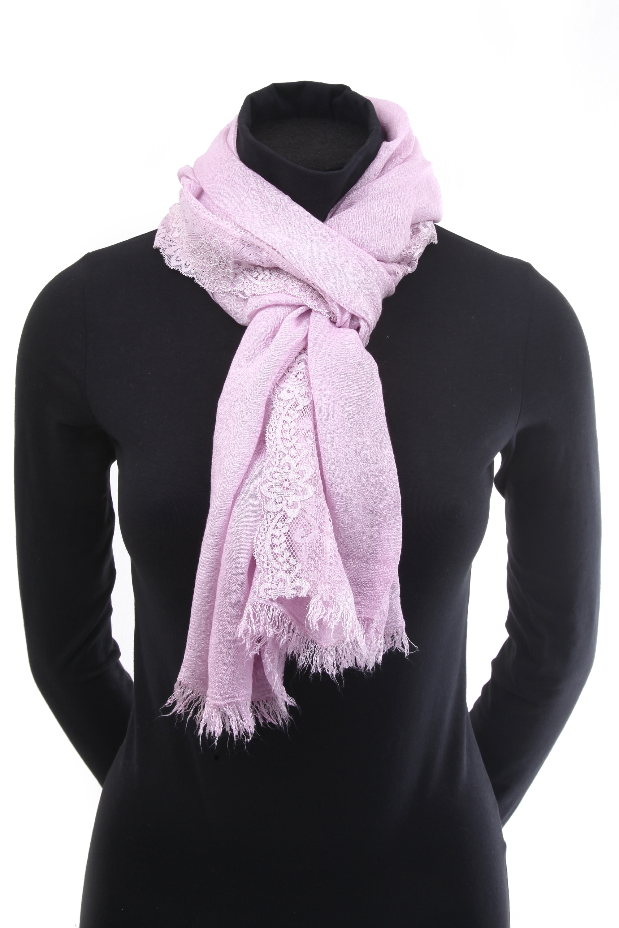 COLLEZIONE ALESSANDRO Modeschal »Elsa«, aus Naturmaterial, mit Spitze