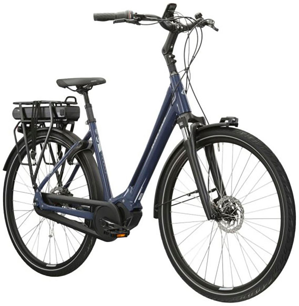 Kross E-Bike »E-Citybike Sentio Hybrid 4.0 28 Zoll blau«, 7 Gang, Shimano, NEXUS, Mittelmotor 250 W