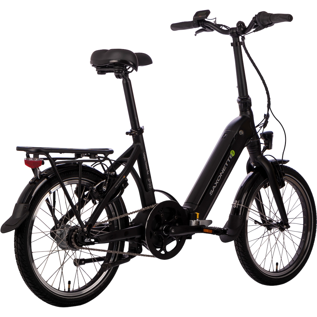 SAXONETTE E-Bike »Compact Premium Plus«, 7 Gang, Mittelmotor 250 W, (mit Akku-Ladegerät)