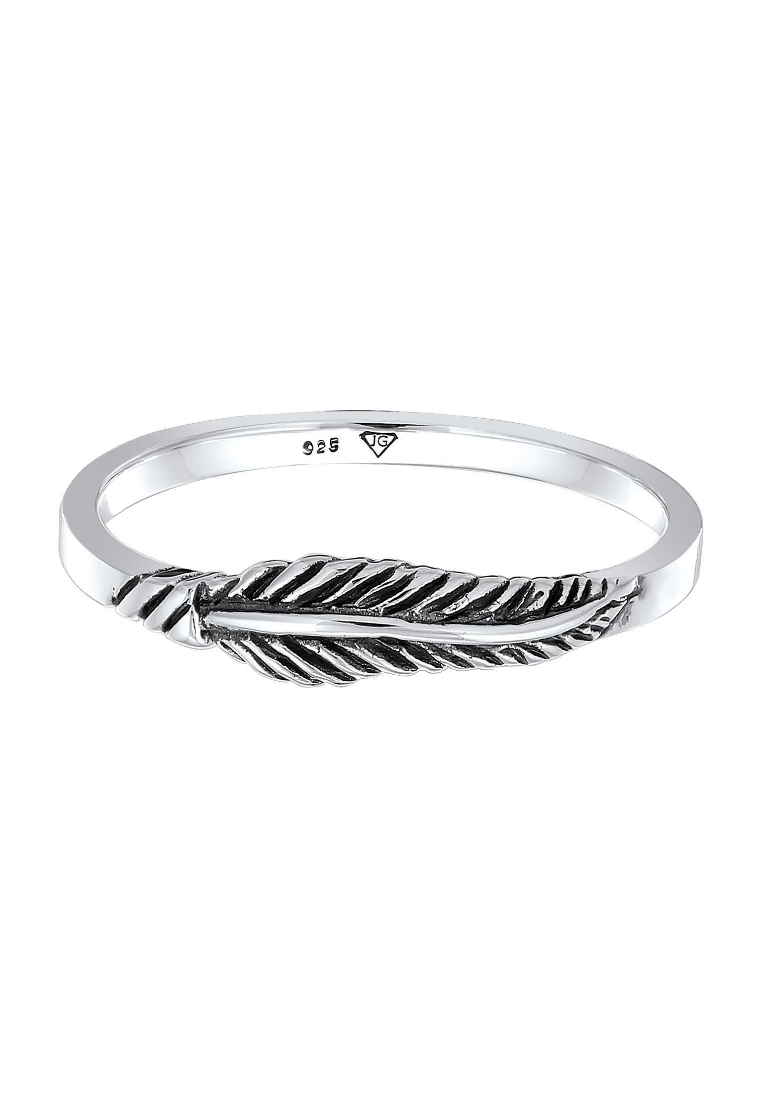Elli Fingerring »Feder Flügel Boho Trend Festival 925 Silber«
